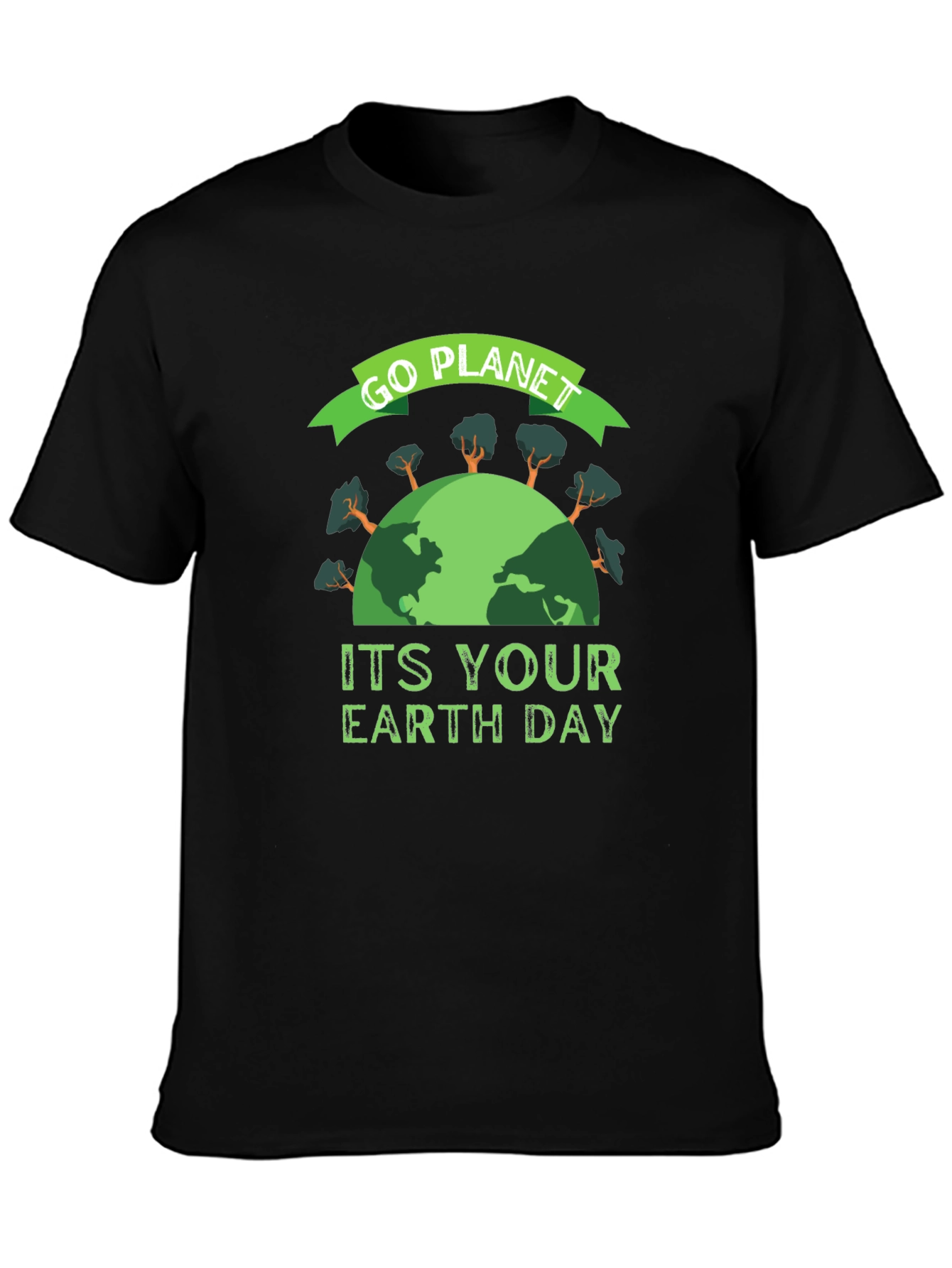 Go Planet Earth Day Graphic T-Shirt