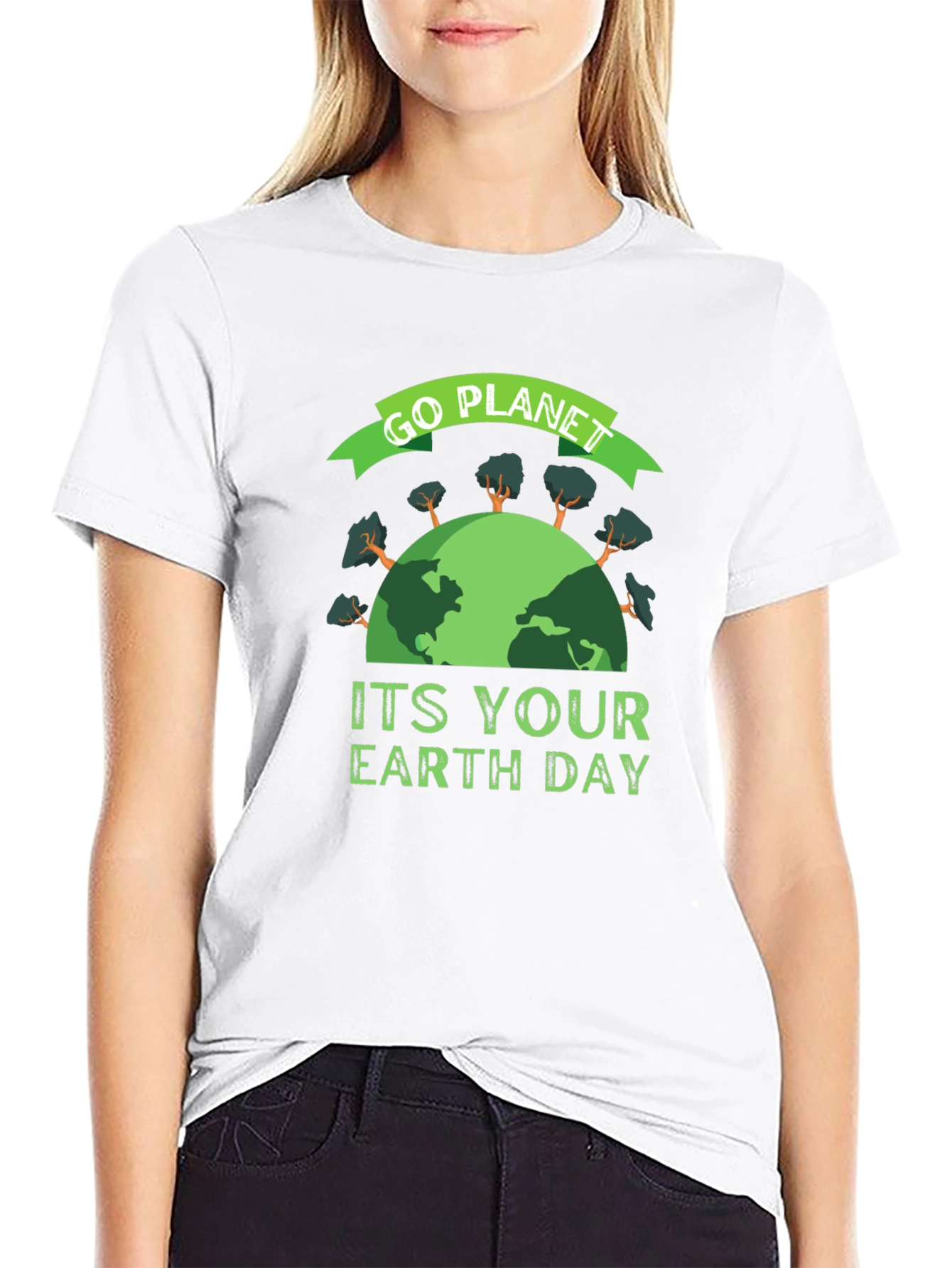 Go Planet Earth Day Graphic T-Shirt