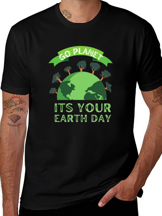 Go Planet Earth Day Graphic T-Shirt