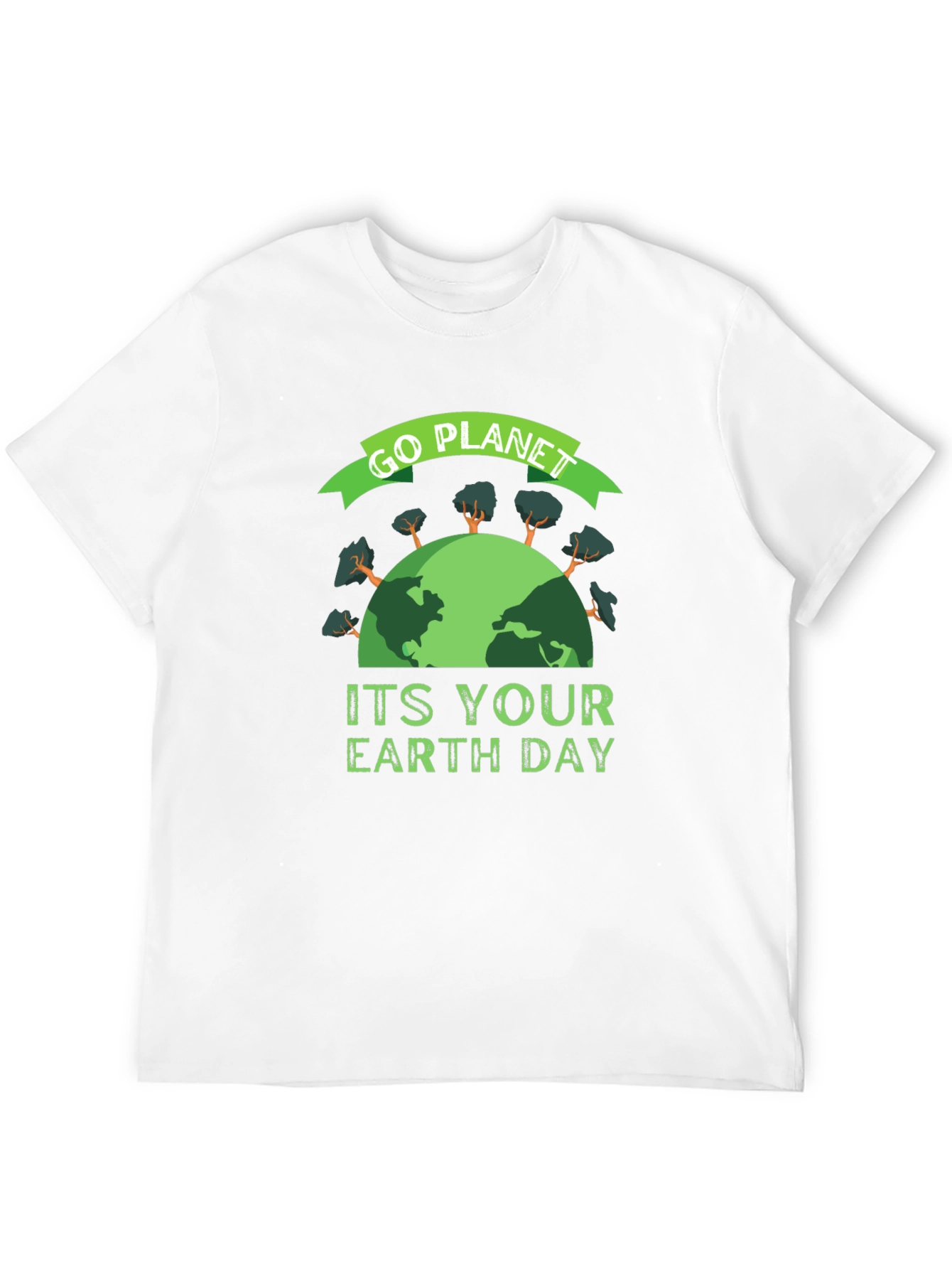 Go Planet Earth Day Graphic T-Shirt