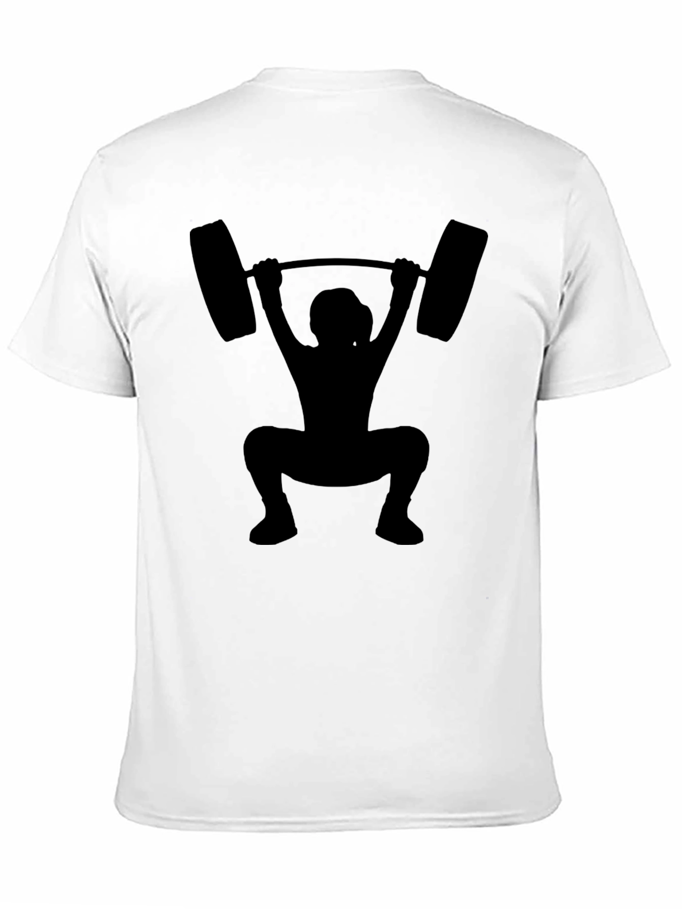 Weightlifting Silhouette Black T-Shirt