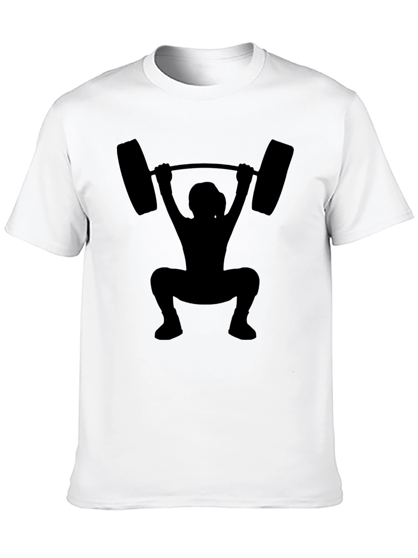 Weightlifting Silhouette Black T-Shirt