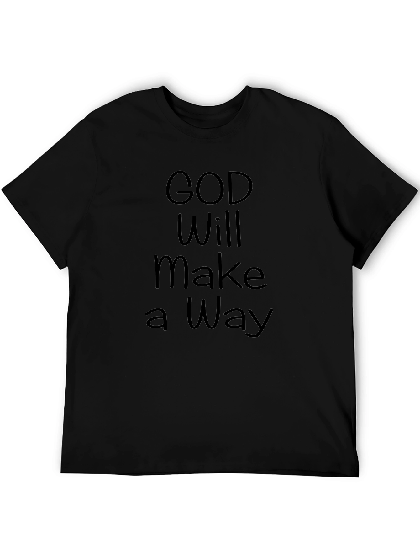 God Will Make A Way Black T-Shirt