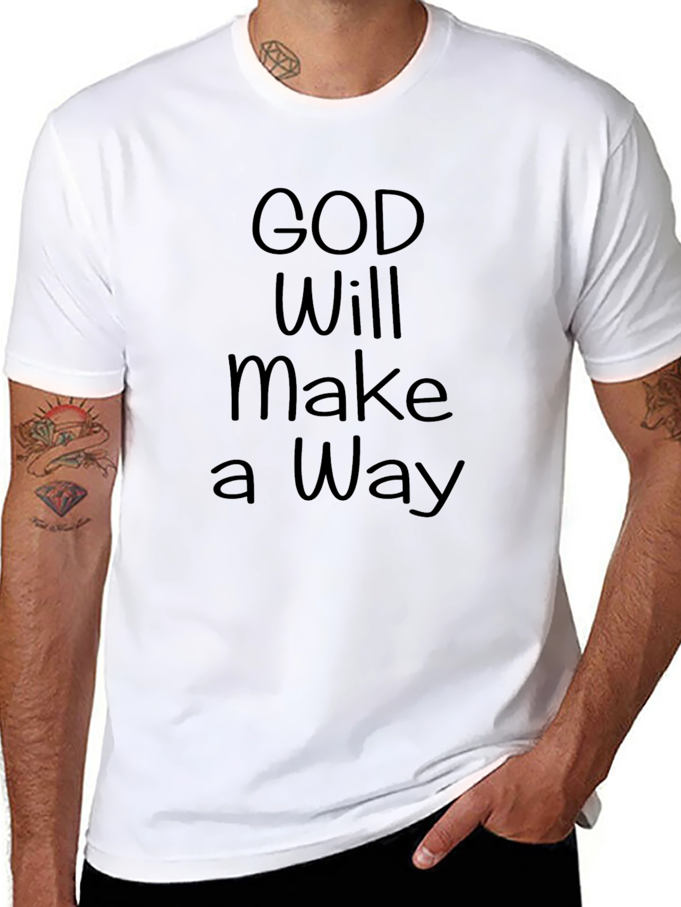 God Will Make A Way Black T-Shirt