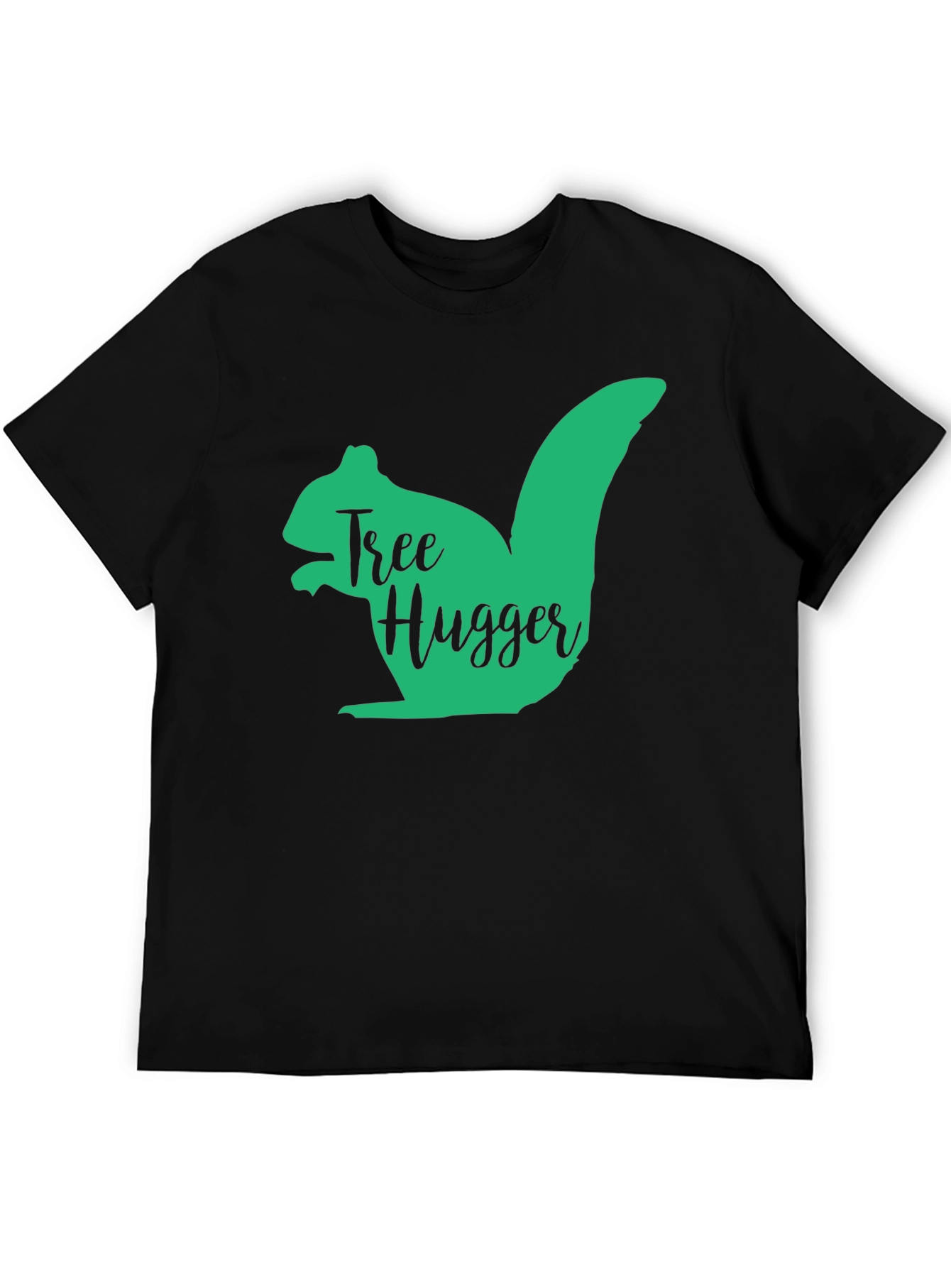 Tree Hugger Squirrel Graphic T-Shirt