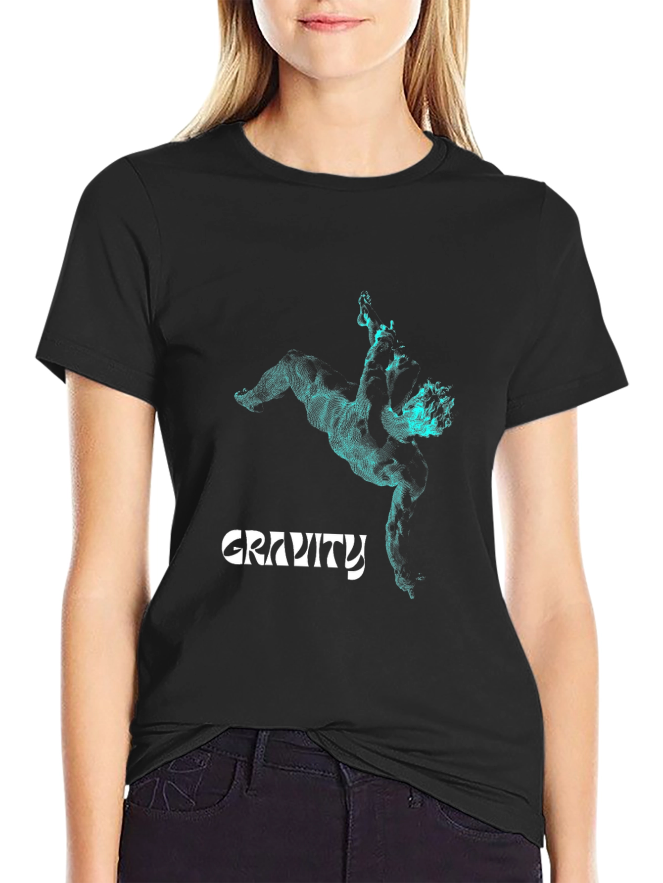 Gravity T-Shirt - Abstract Man Design