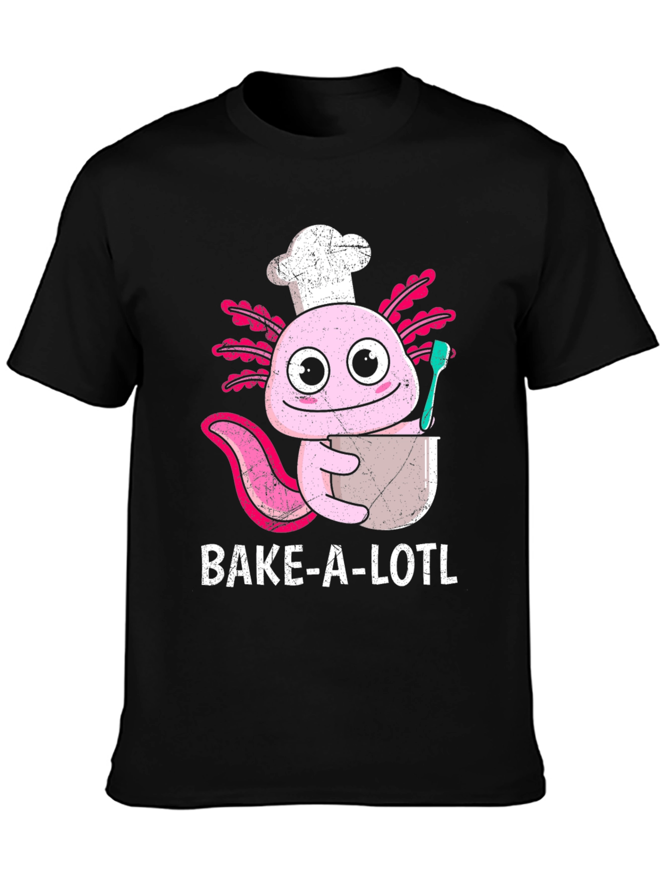 Bake-A-Lotl Funny Axolotl Chef T-Shirt
