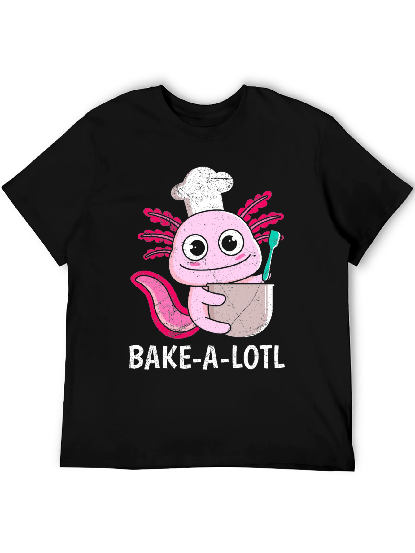 Bake-A-Lotl Funny Axolotl Chef T-Shirt