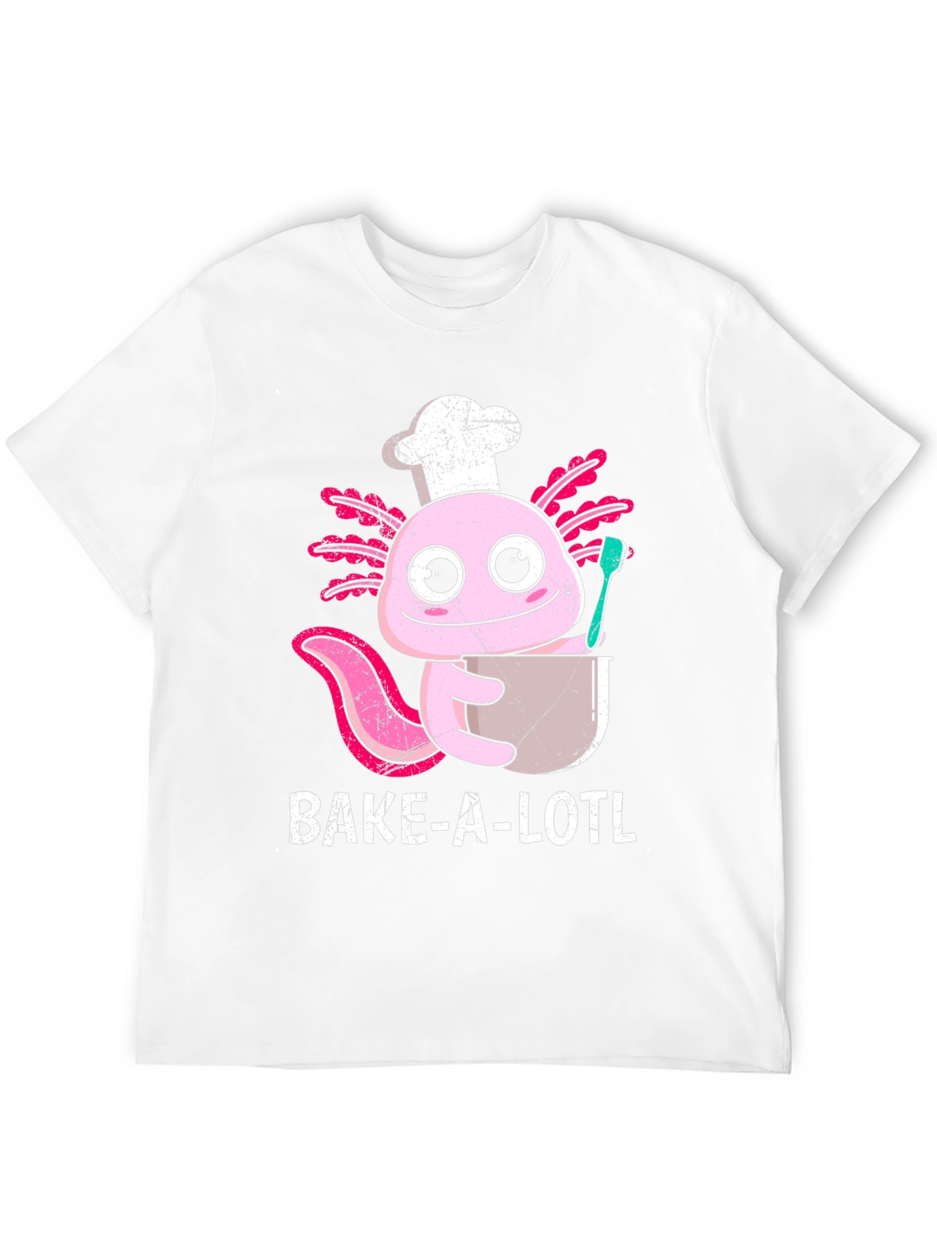 Bake-A-Lotl Funny Axolotl Chef T-Shirt