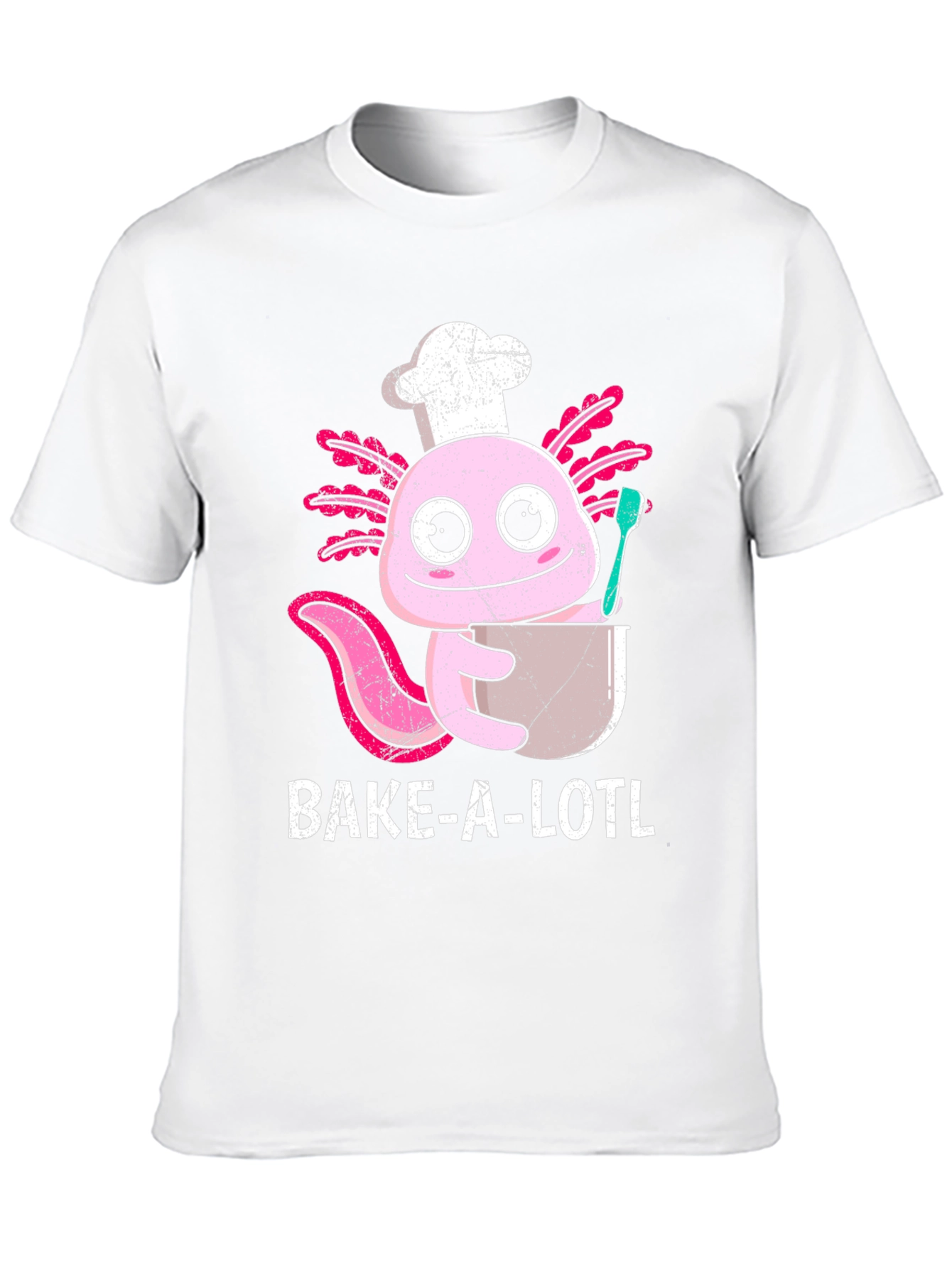 Bake-A-Lotl Funny Axolotl Chef T-Shirt