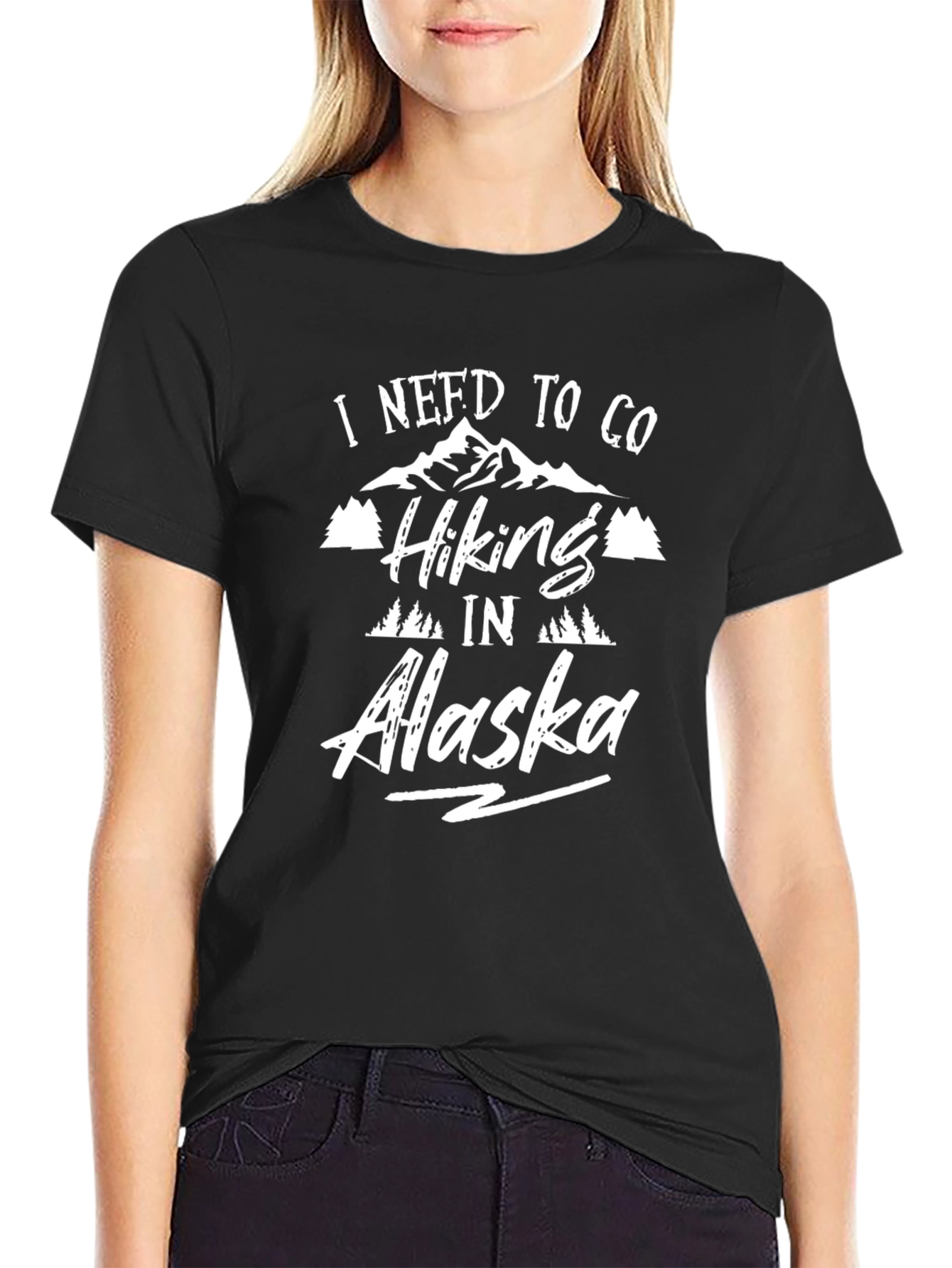 Hiking in Alaska Graphic T-Shirt