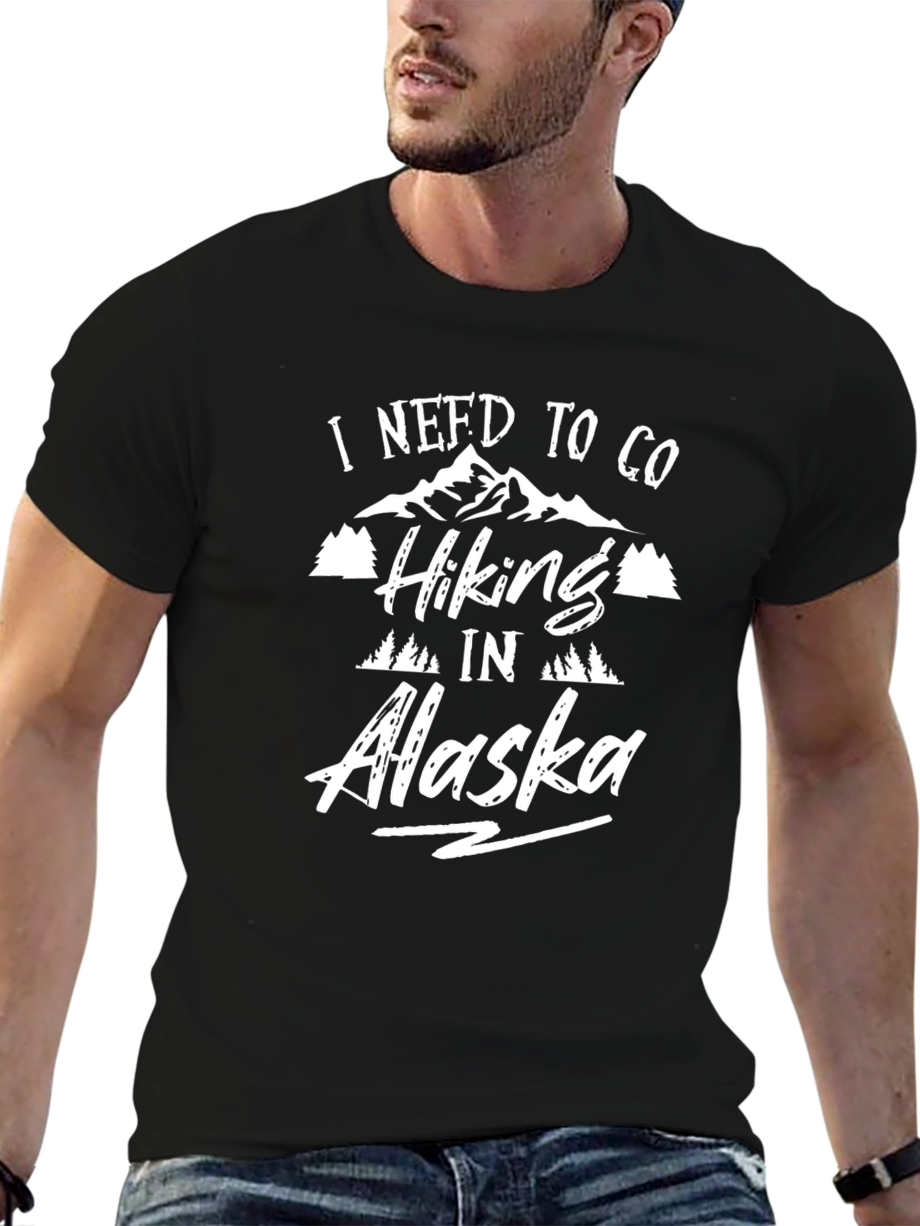 Hiking in Alaska Graphic T-Shirt