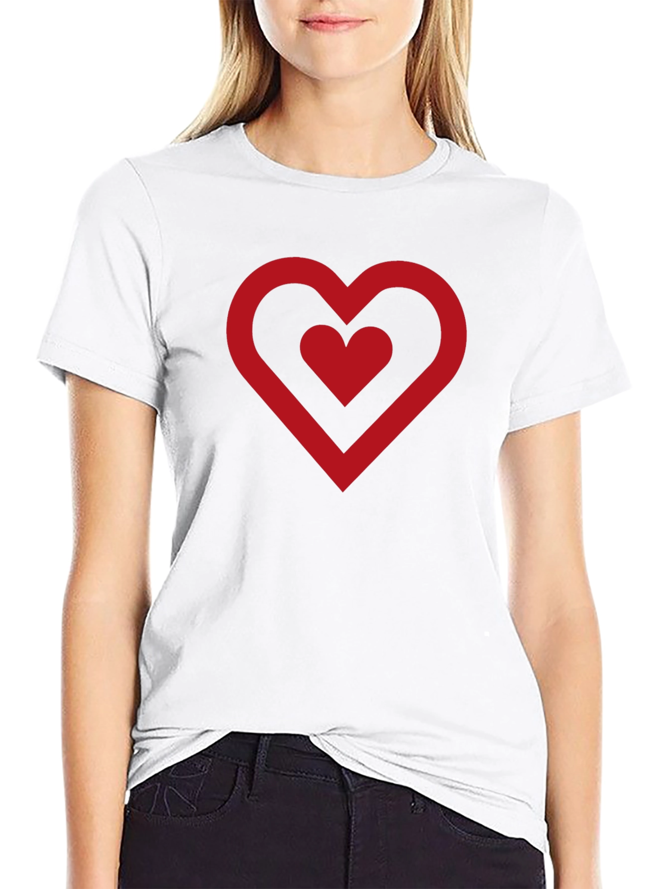 Heart Graphic Black T-Shirt
