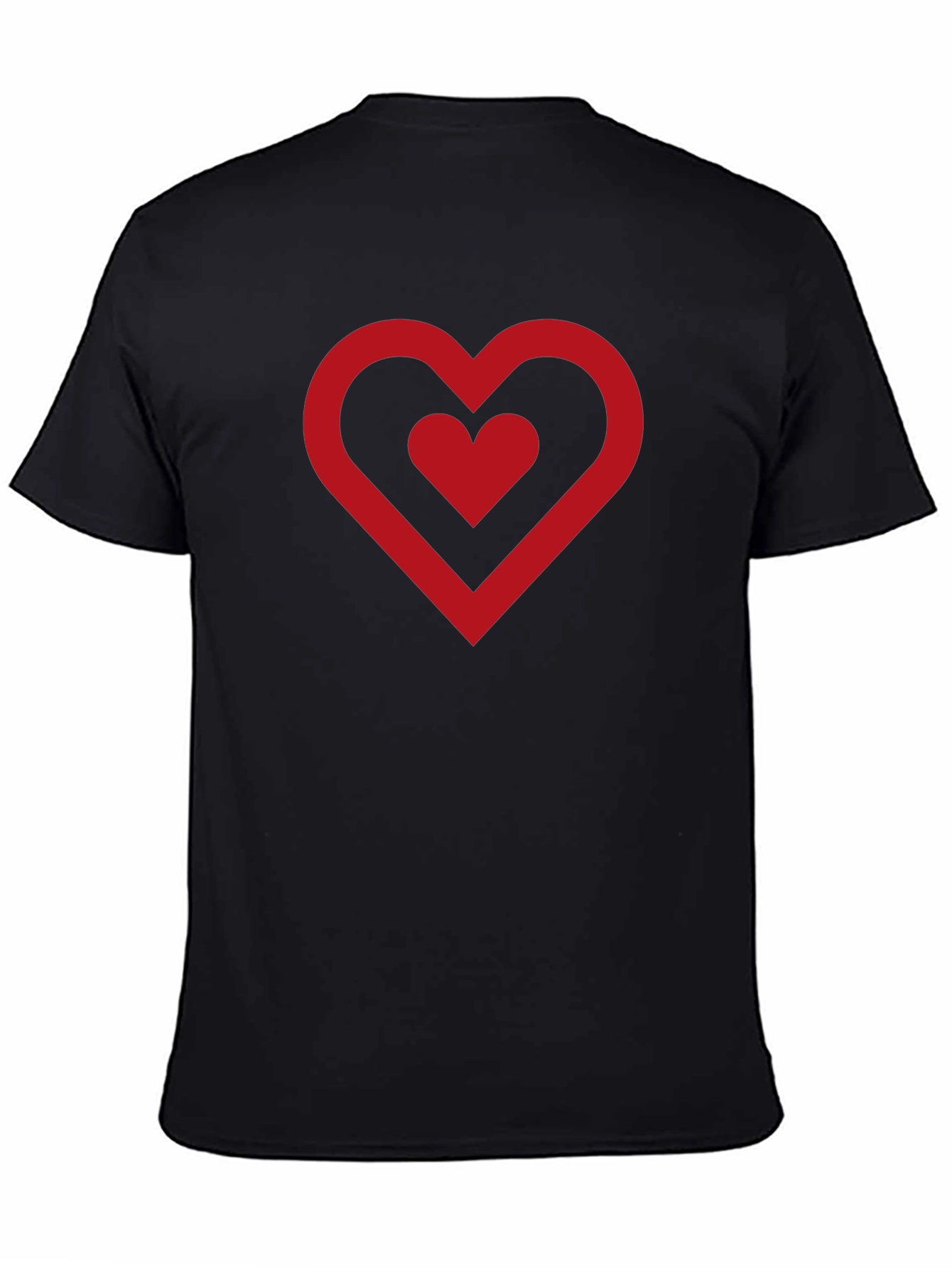 Heart Graphic Black T-Shirt