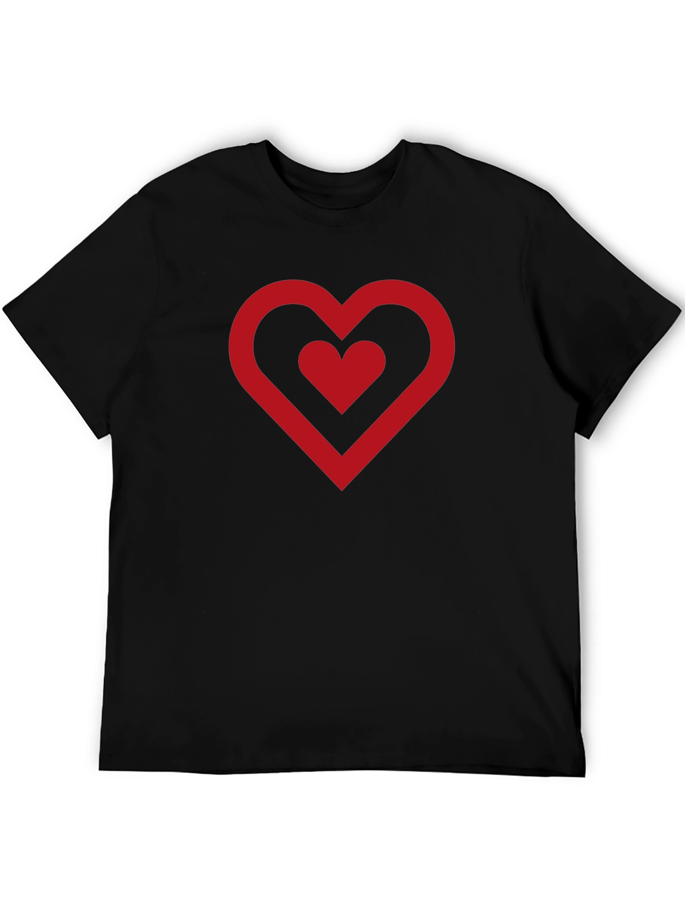 Heart Graphic Black T-Shirt