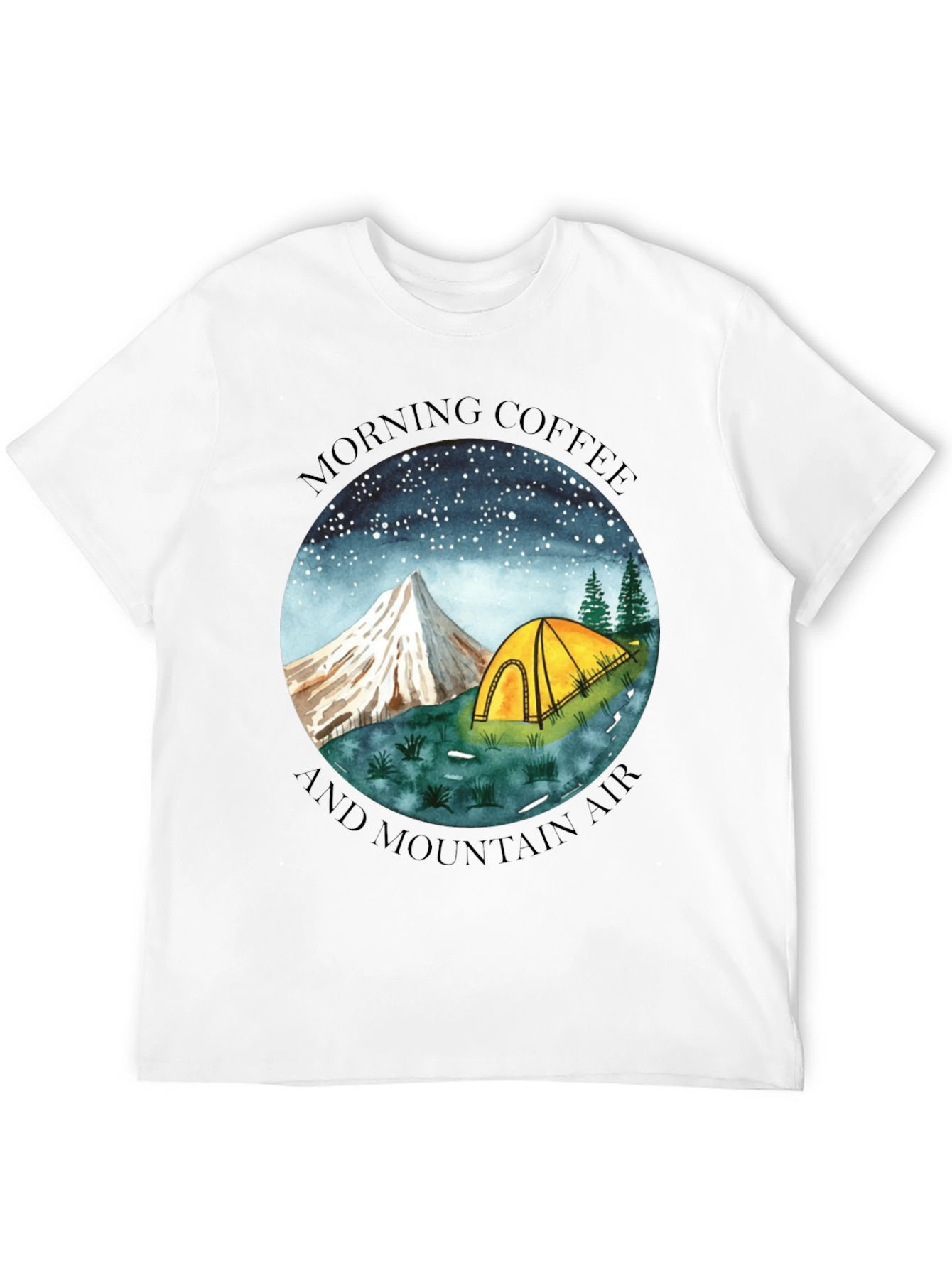 Morning Coffee & Mountain Air Graphic Tee