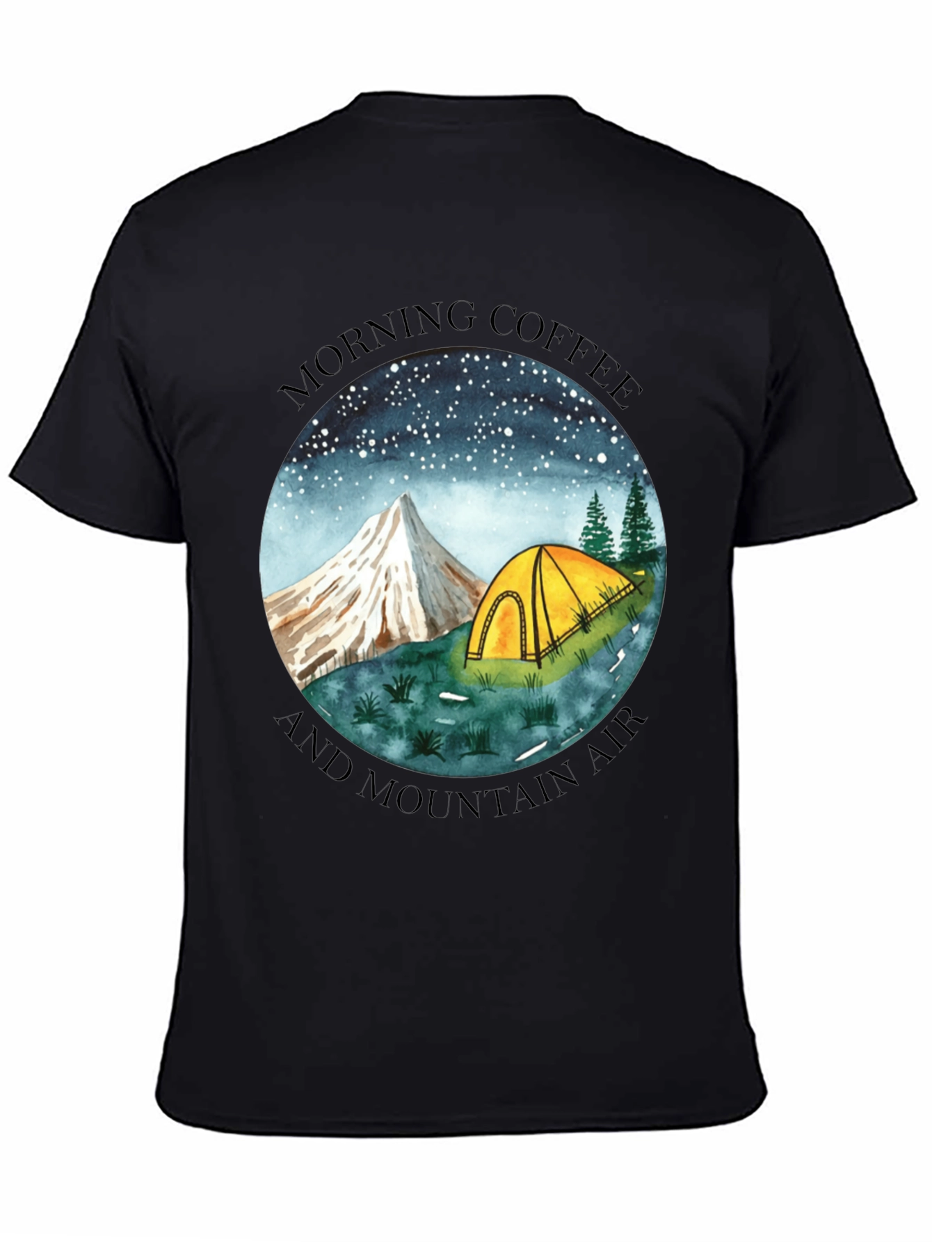 Morning Coffee & Mountain Air Graphic Tee