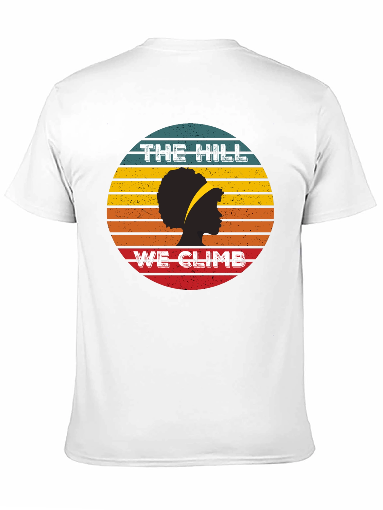 The Hill We Climb T-Shirt - Retro Sunset Design