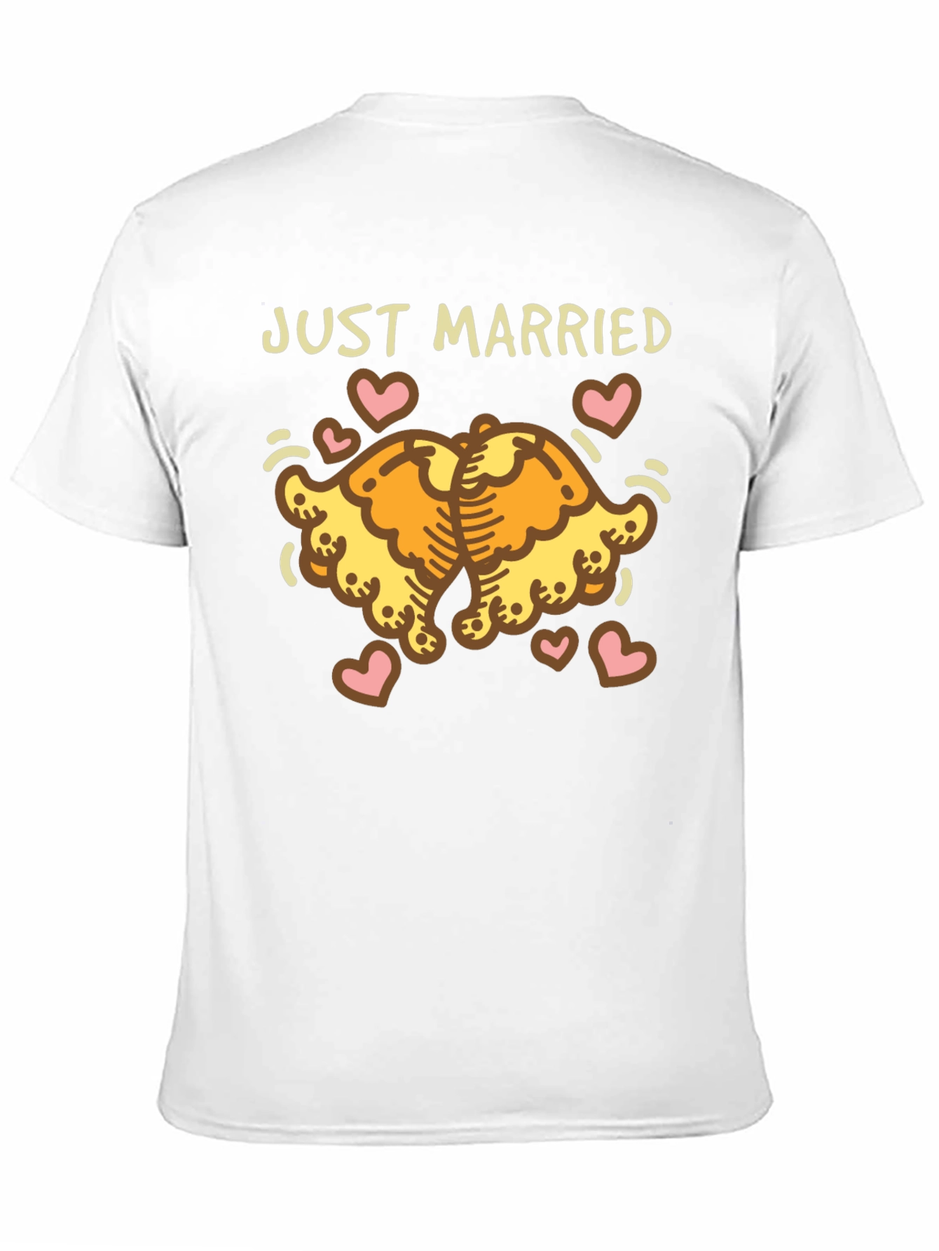 Just Married Cartoon Bear Couple T-Shirt