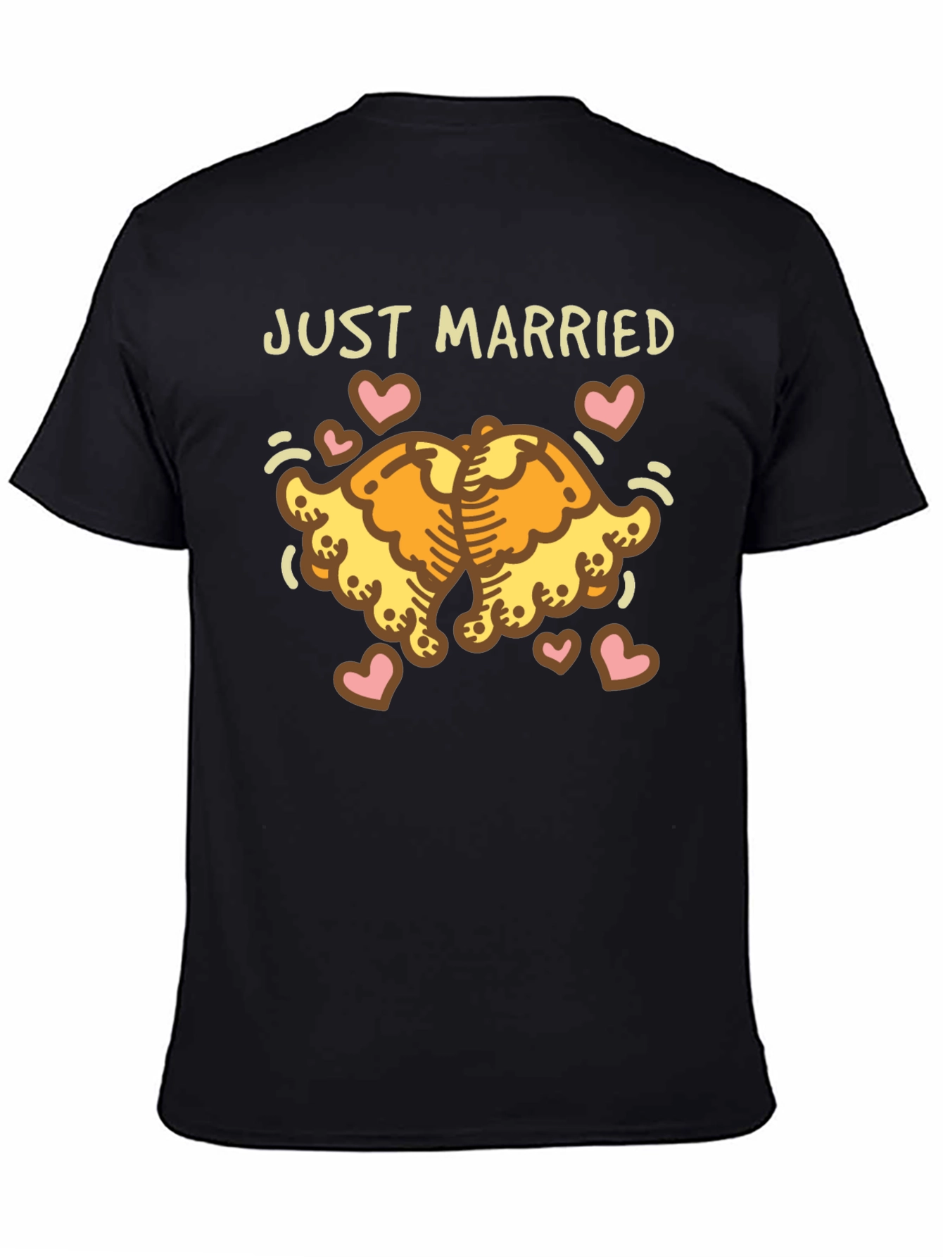 Just Married Cartoon Bear Couple T-Shirt