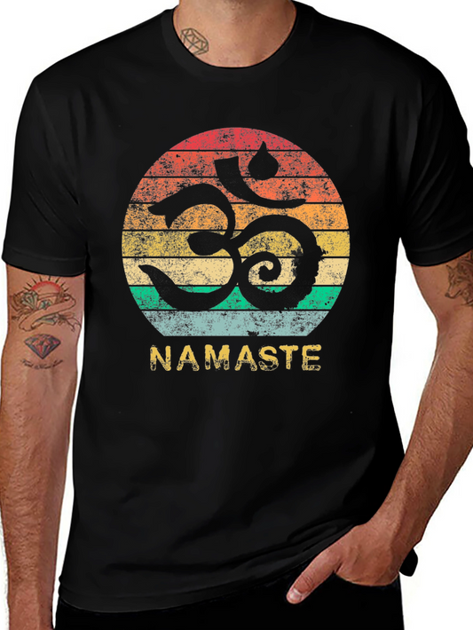 Namaste OM Symbol T-Shirt - Vintage Style