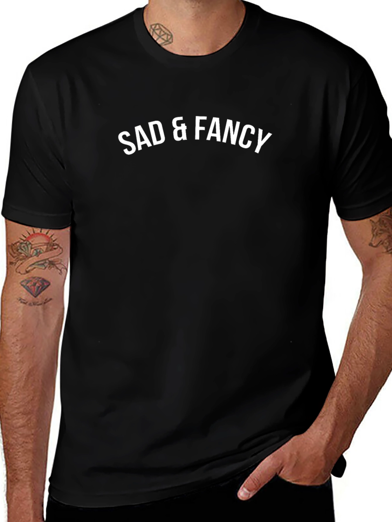 Sad & Fancy Graphic Tee - Trendy Casual Wear