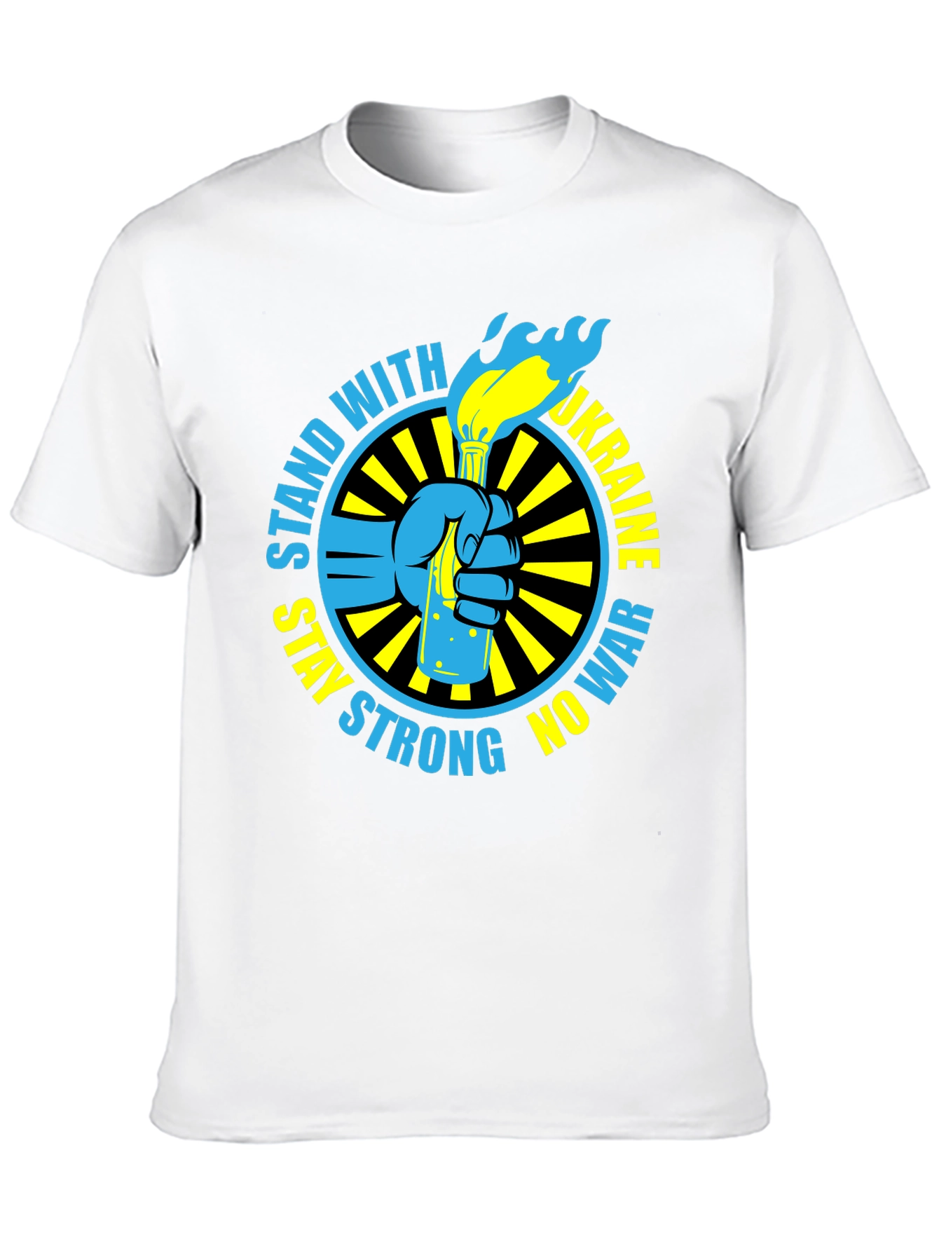 Stand with Ukraine T-Shirt - Stay Strong No War