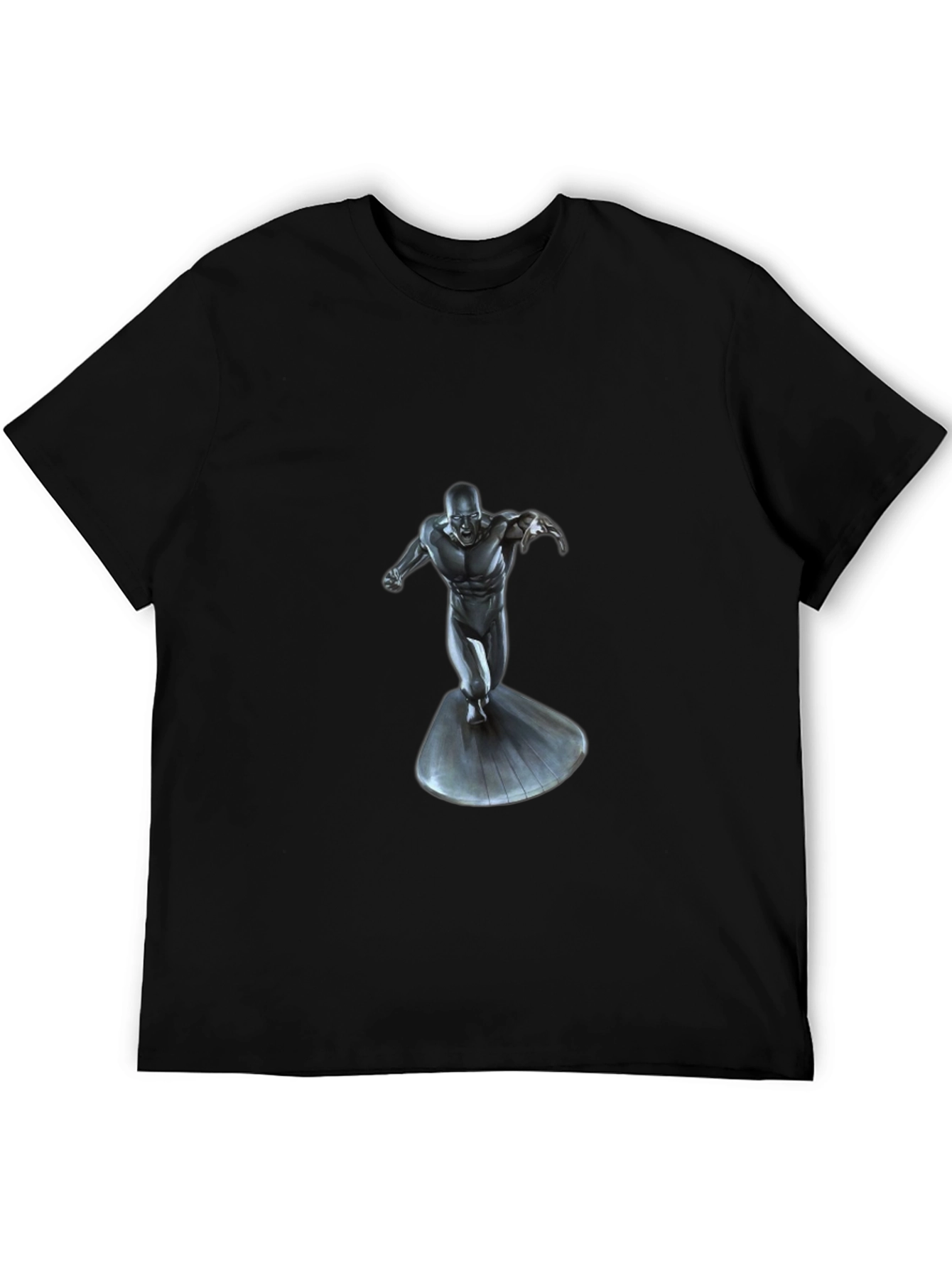 Silver Surfer Graphic Black T-Shirt