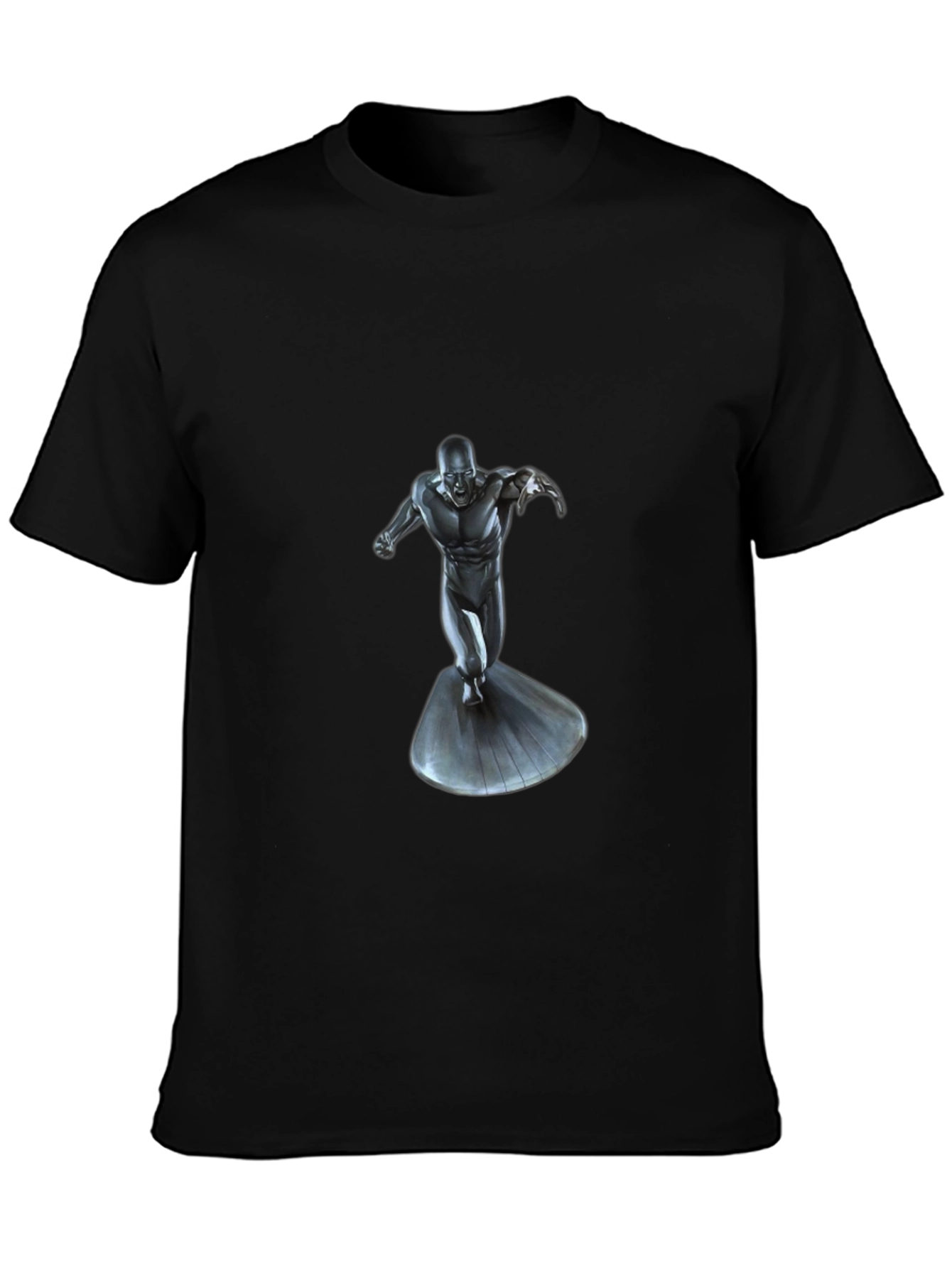 Silver Surfer Graphic Black T-Shirt