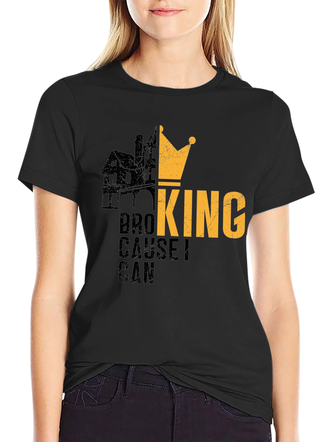 Broking Cause I Can Mens Black T-Shirt