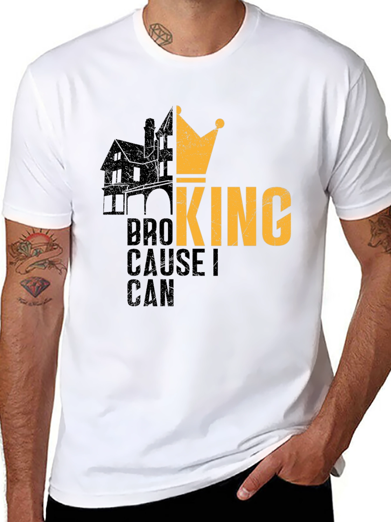 Broking Cause I Can Mens Black T-Shirt