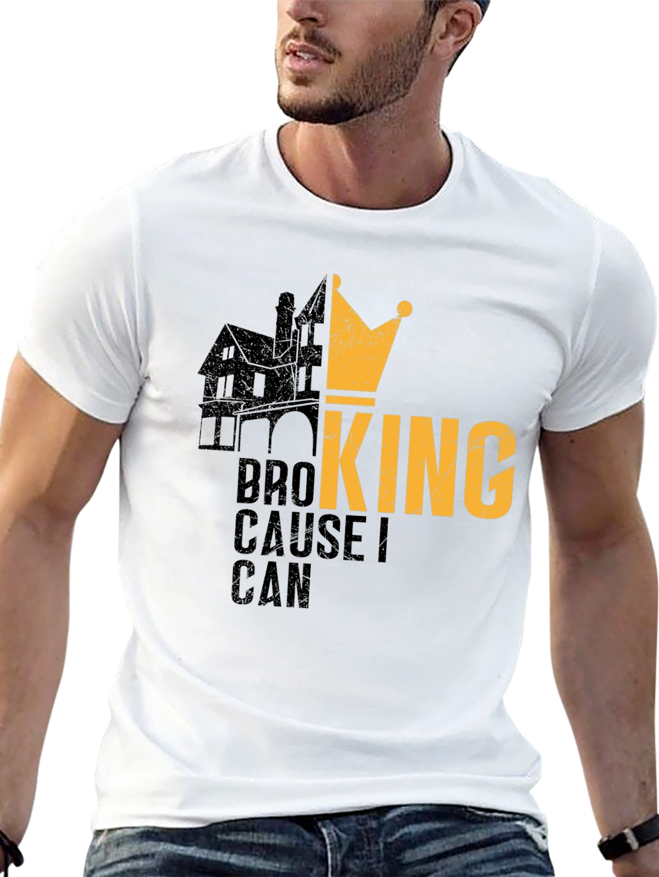 Broking Cause I Can Mens Black T-Shirt