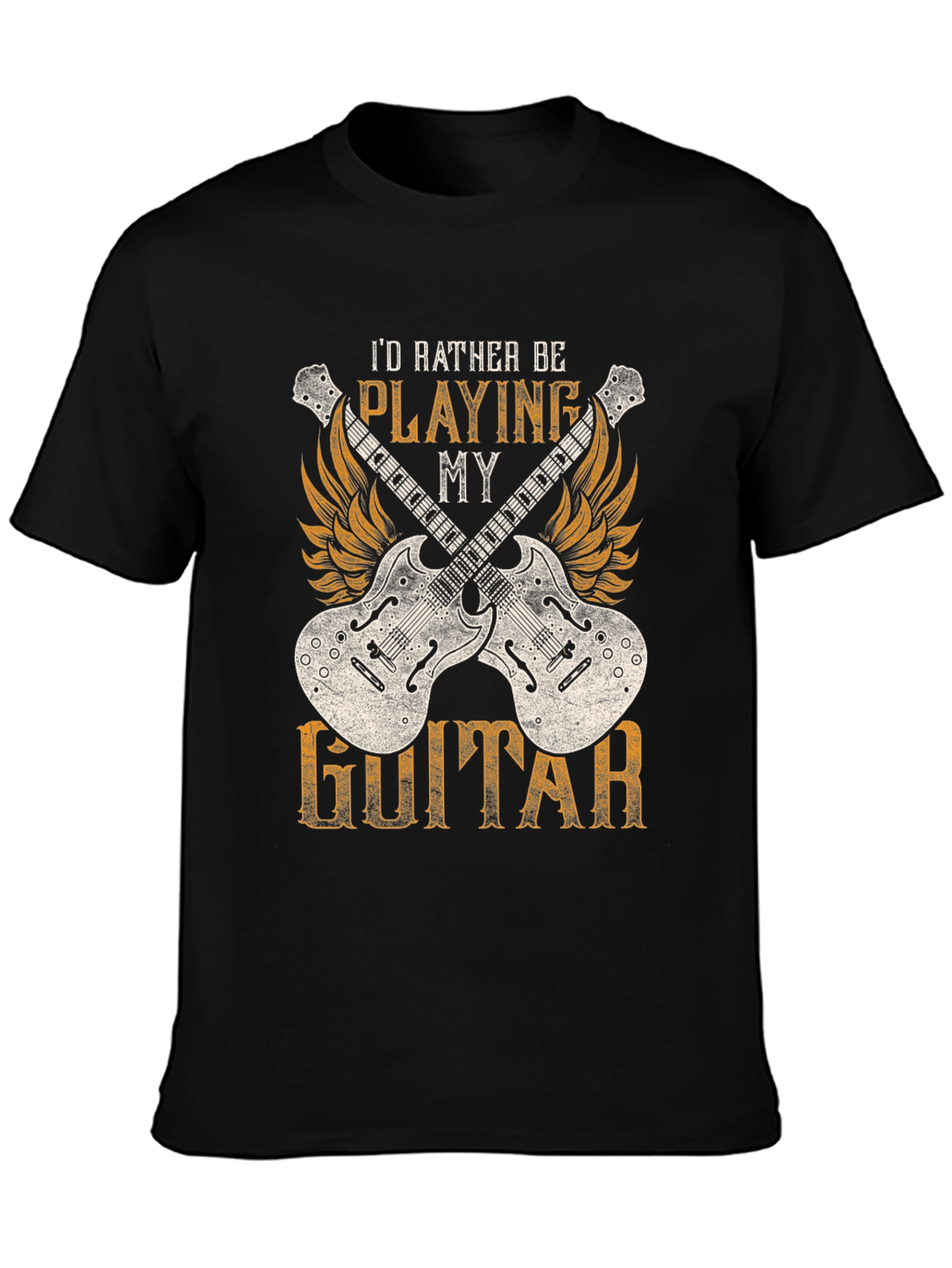 Id Rather Be Playing My Guitar T-Shirt