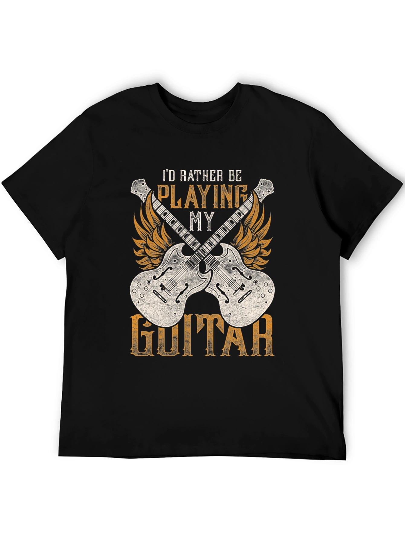 Id Rather Be Playing My Guitar T-Shirt