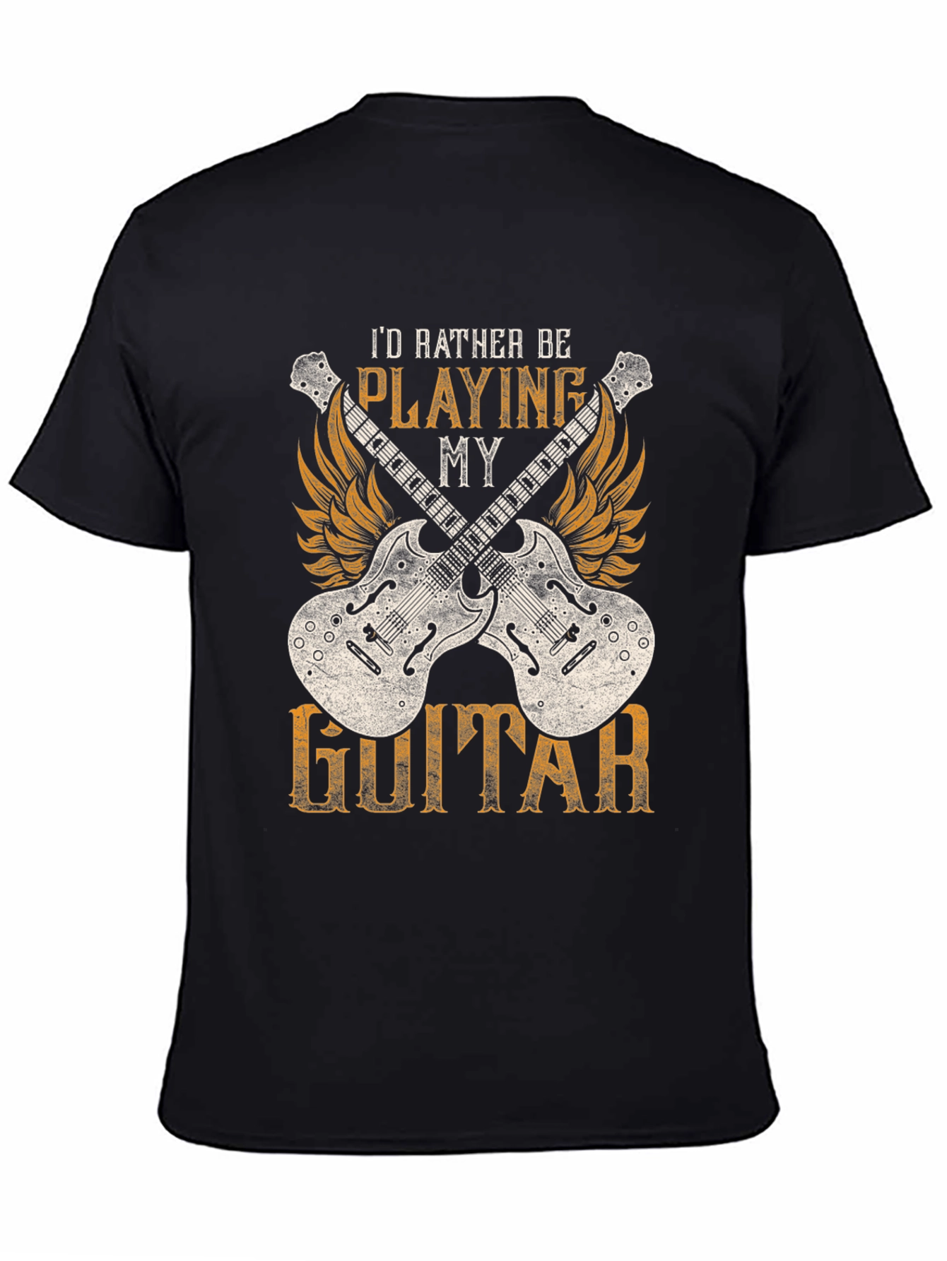 Id Rather Be Playing My Guitar T-Shirt
