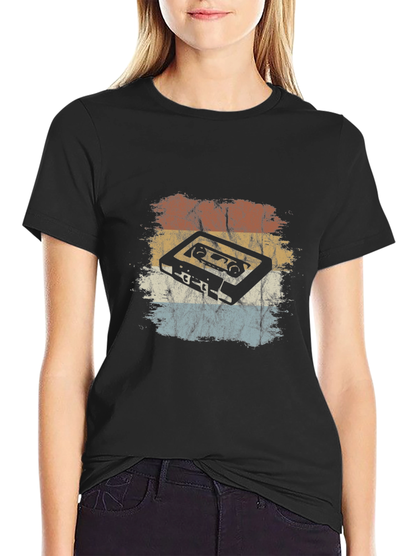 Retro Cassette Tape Graphic T-Shirt