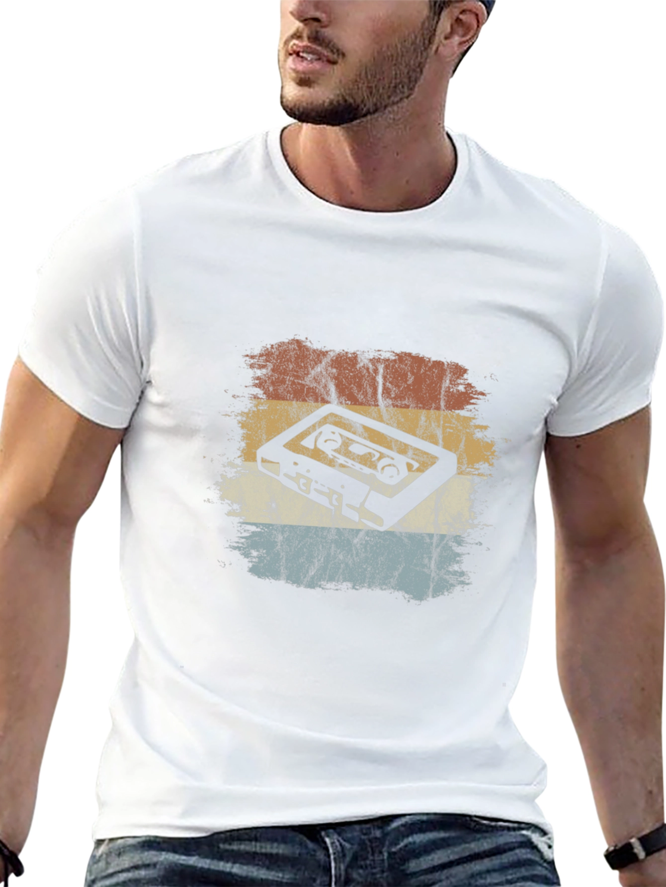 Retro Cassette Tape Graphic T-Shirt
