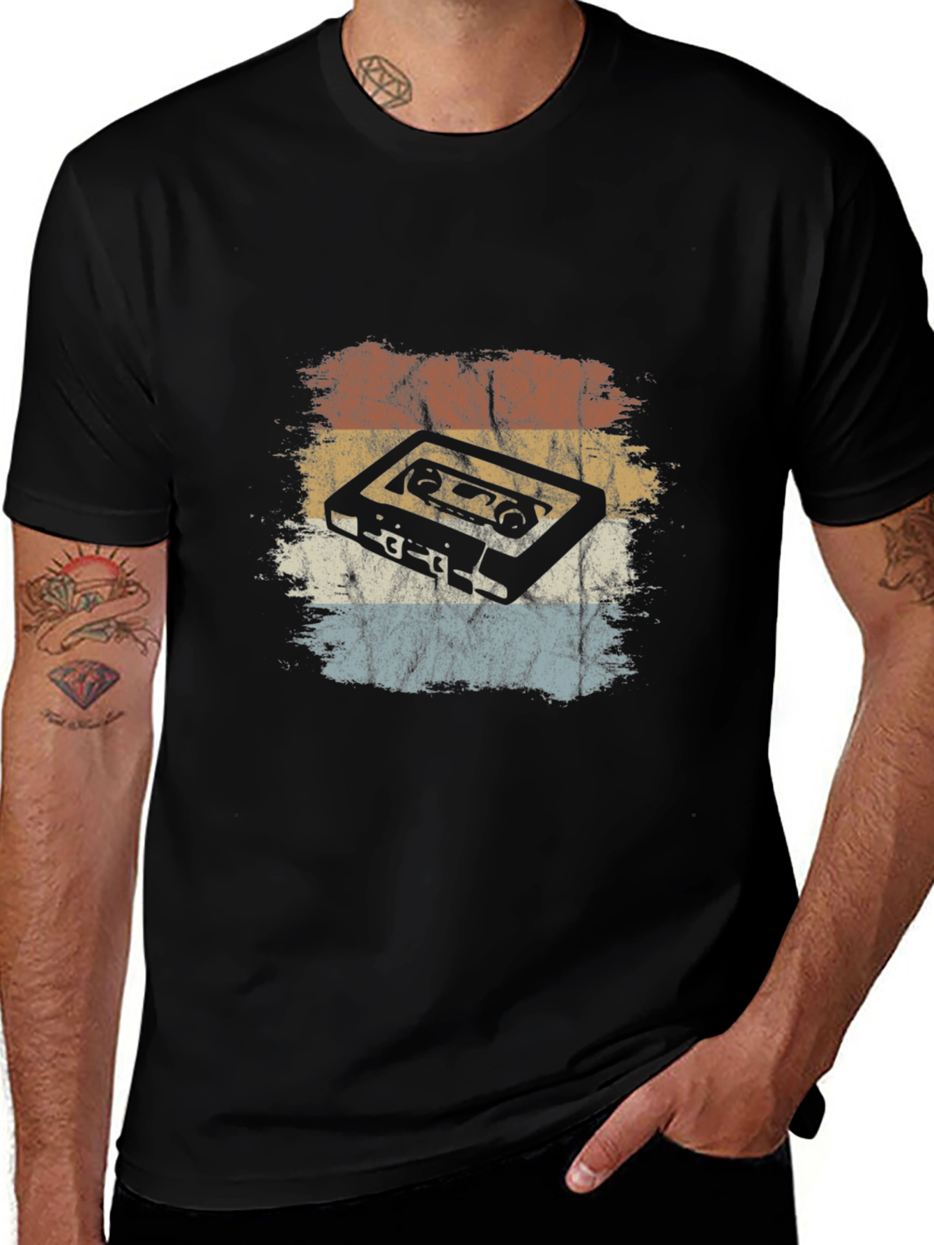 Retro Cassette Tape Graphic T-Shirt
