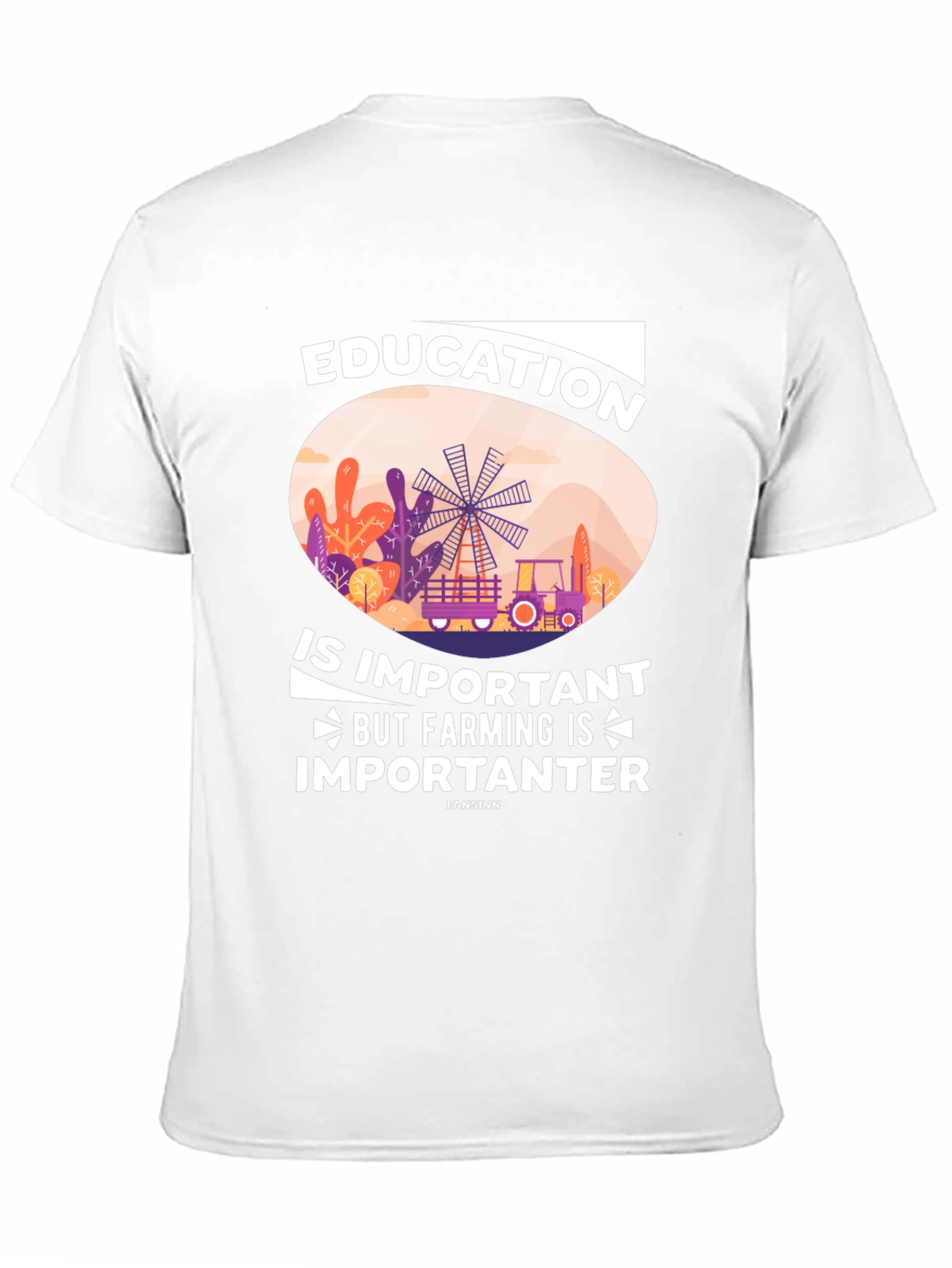 Education vs. Farming Graphic Tee