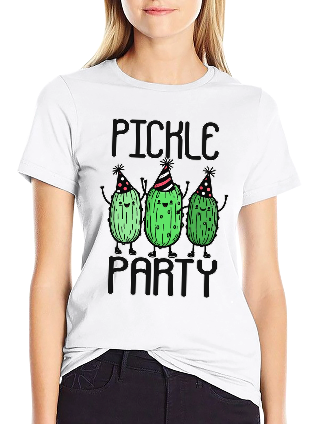 Pickle Party T-Shirt - Funny Cartoon Design