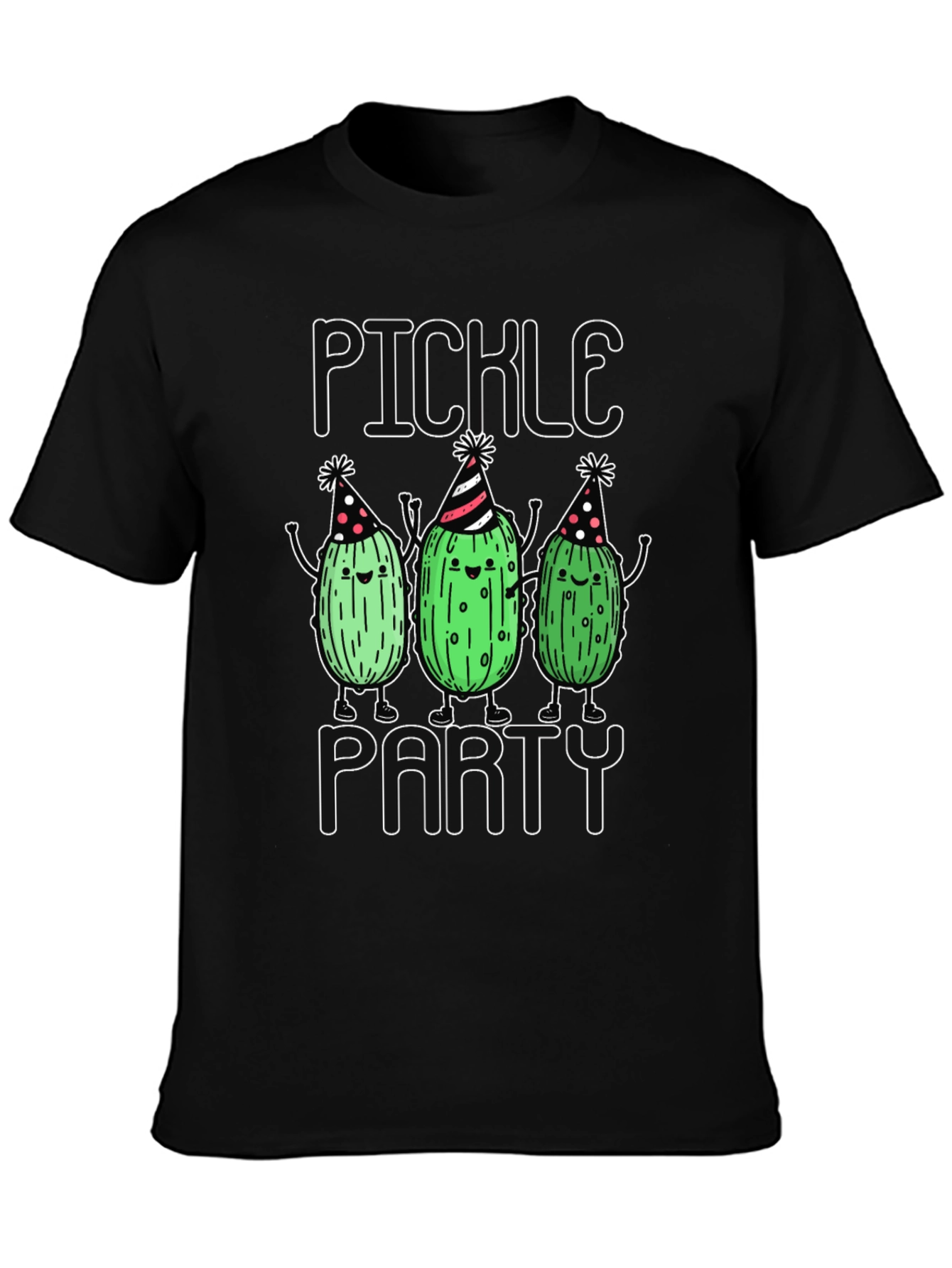 Pickle Party T-Shirt - Funny Cartoon Design