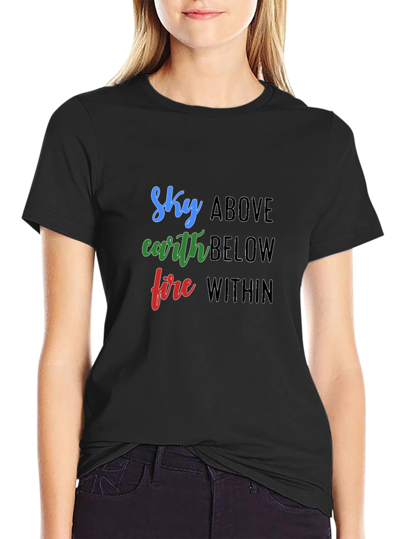 Sky Earth Fire T-Shirt - Elemental Graphic Tee