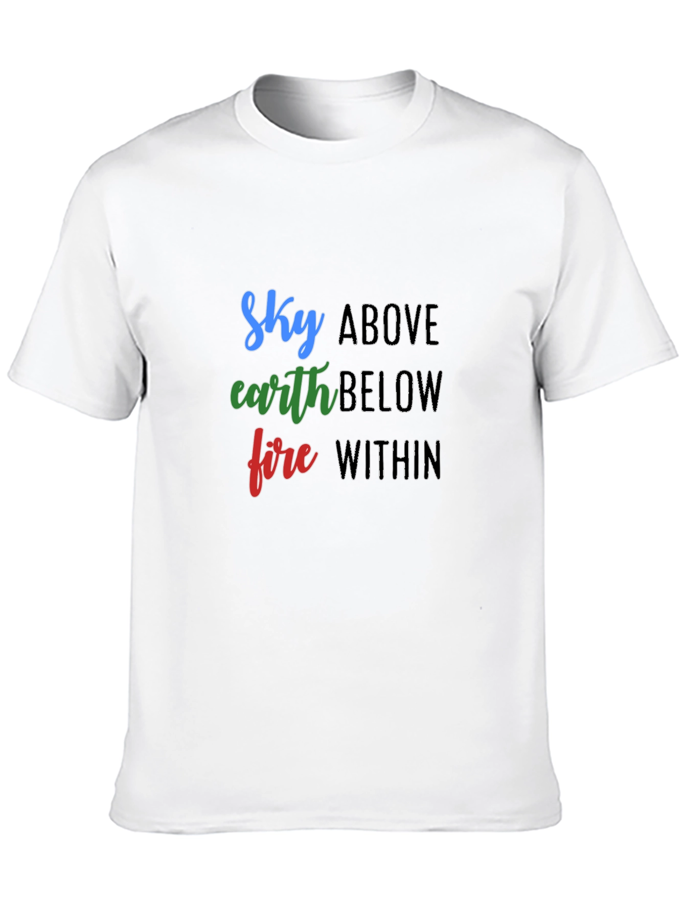 Sky Earth Fire T-Shirt - Elemental Graphic Tee