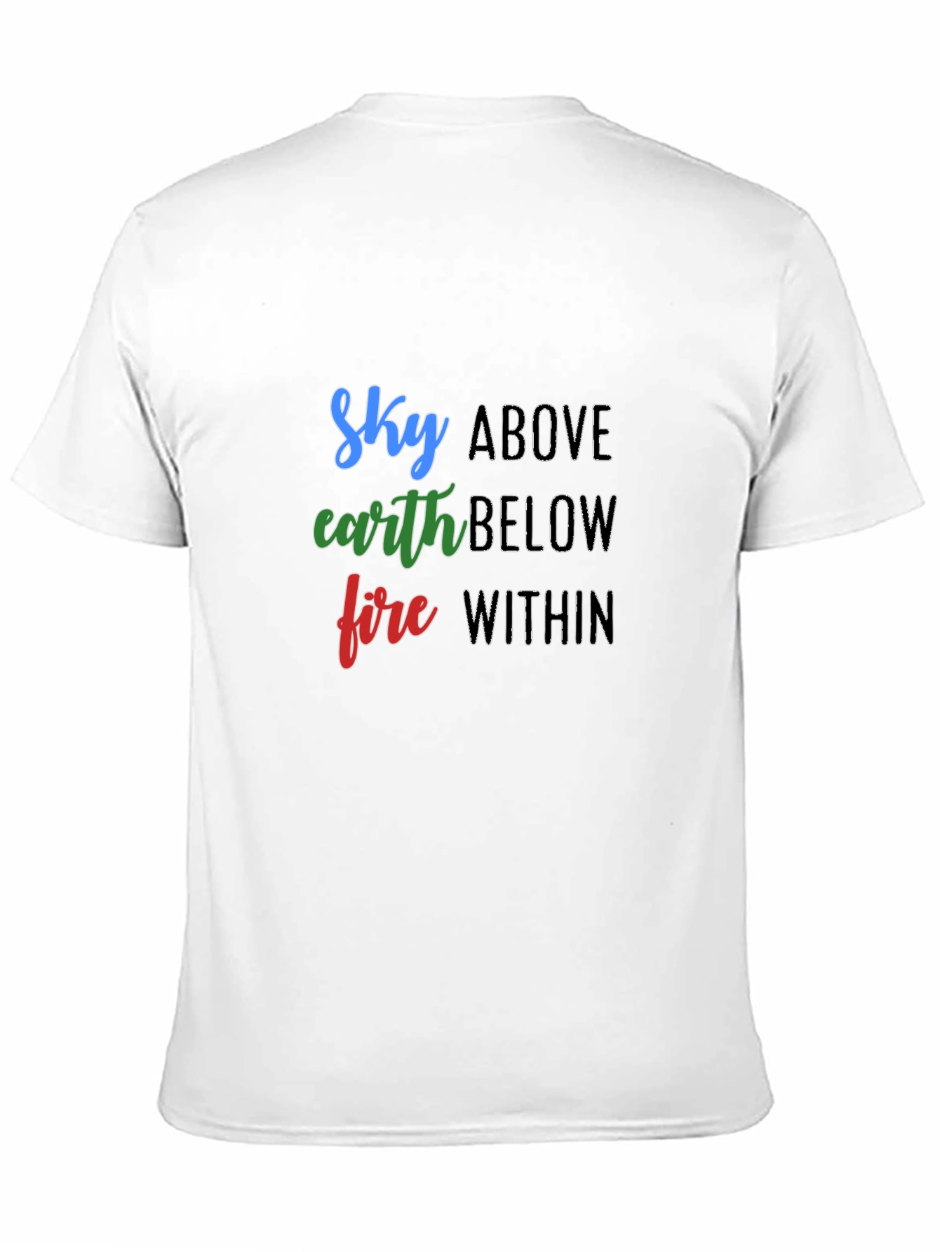 Sky Earth Fire T-Shirt - Elemental Graphic Tee