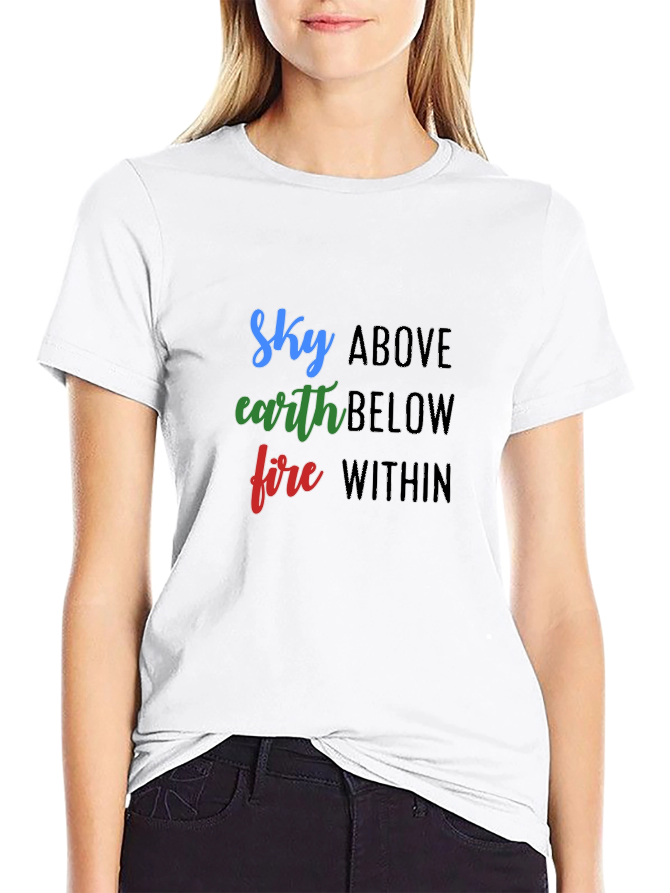 Sky Earth Fire T-Shirt - Elemental Graphic Tee