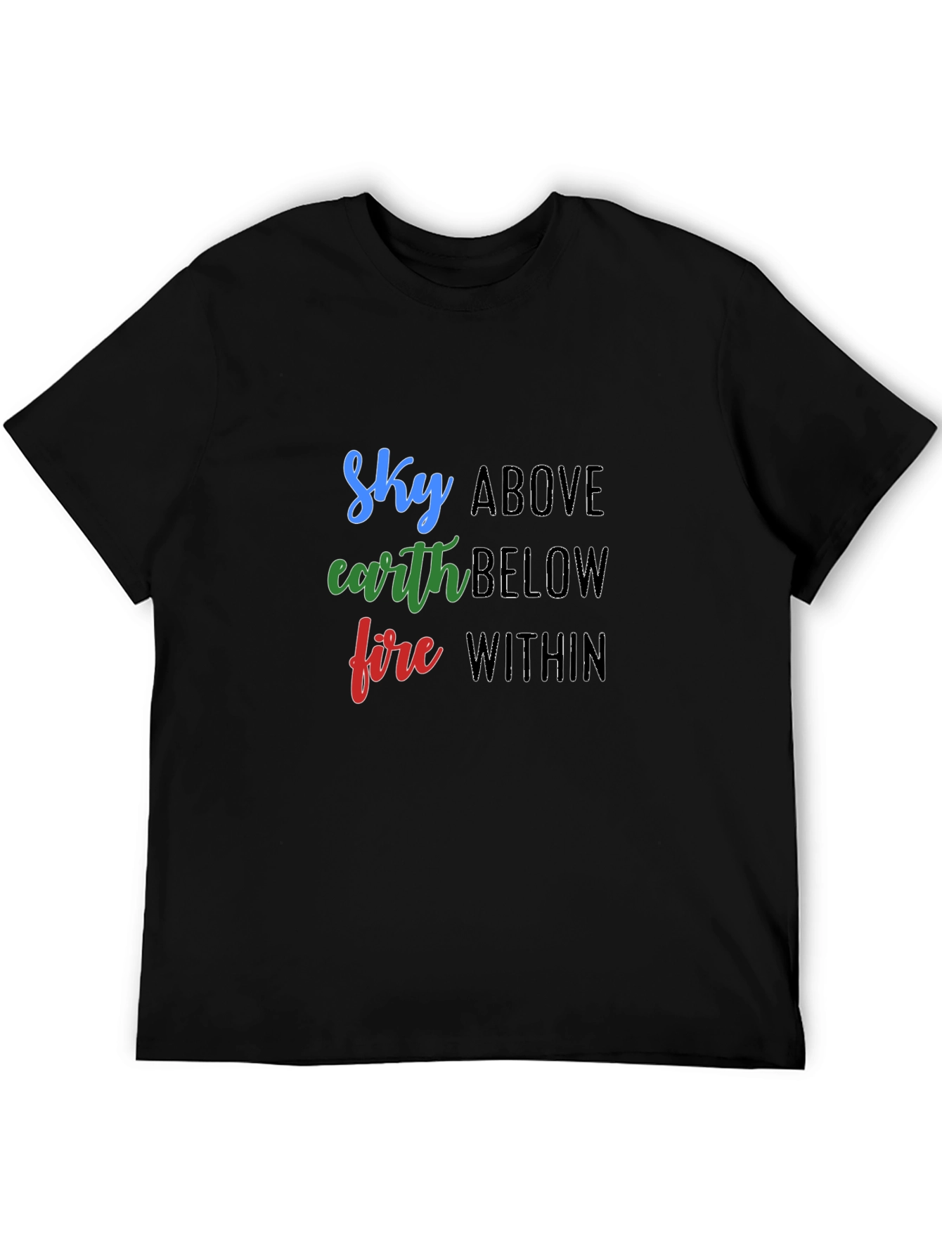 Sky Earth Fire T-Shirt - Elemental Graphic Tee