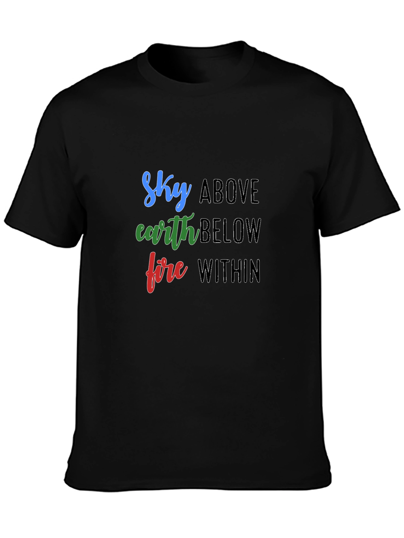 Sky Earth Fire T-Shirt - Elemental Graphic Tee