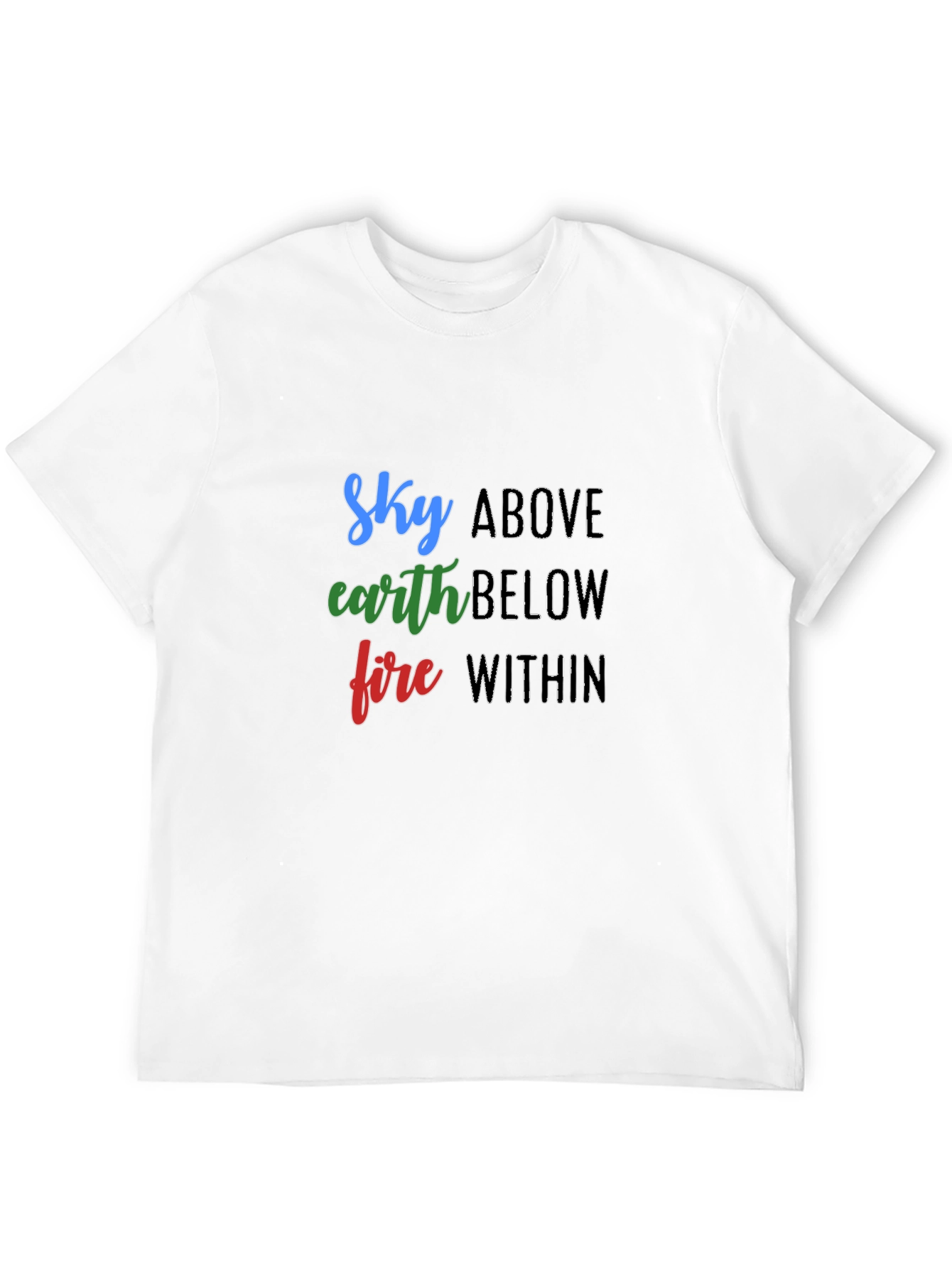Sky Earth Fire T-Shirt - Elemental Graphic Tee