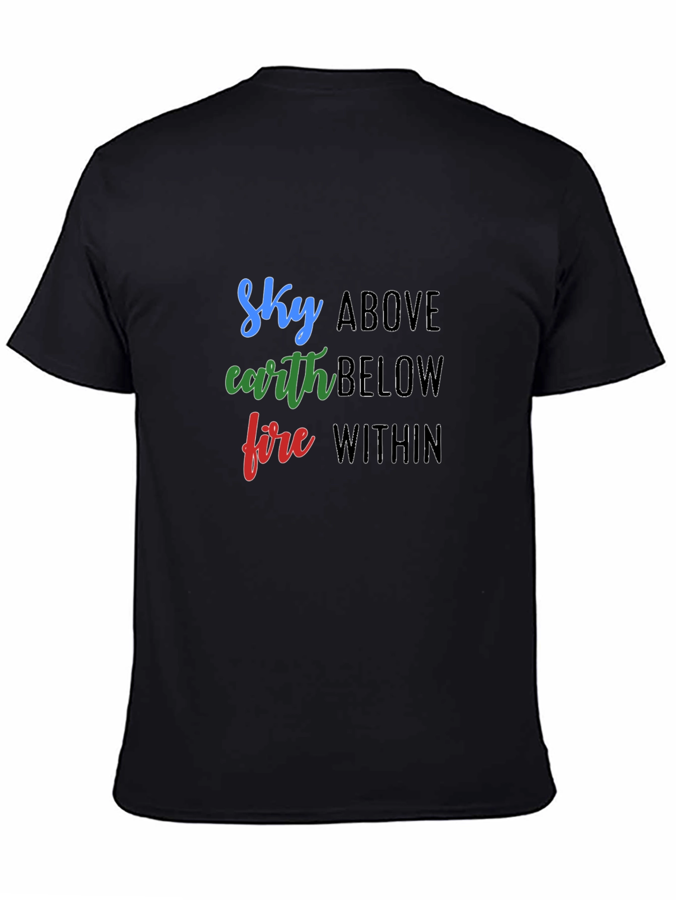 Sky Earth Fire T-Shirt - Elemental Graphic Tee