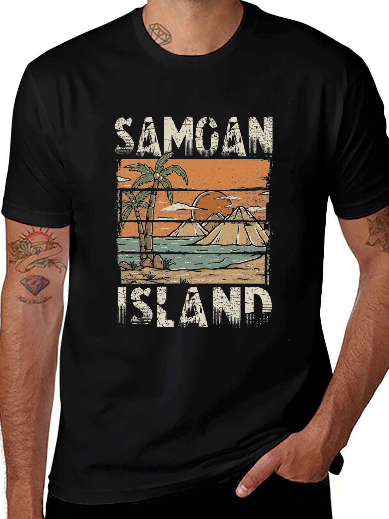 Samoan Island T-Shirt - Tropical Vacation Souvenir Tee